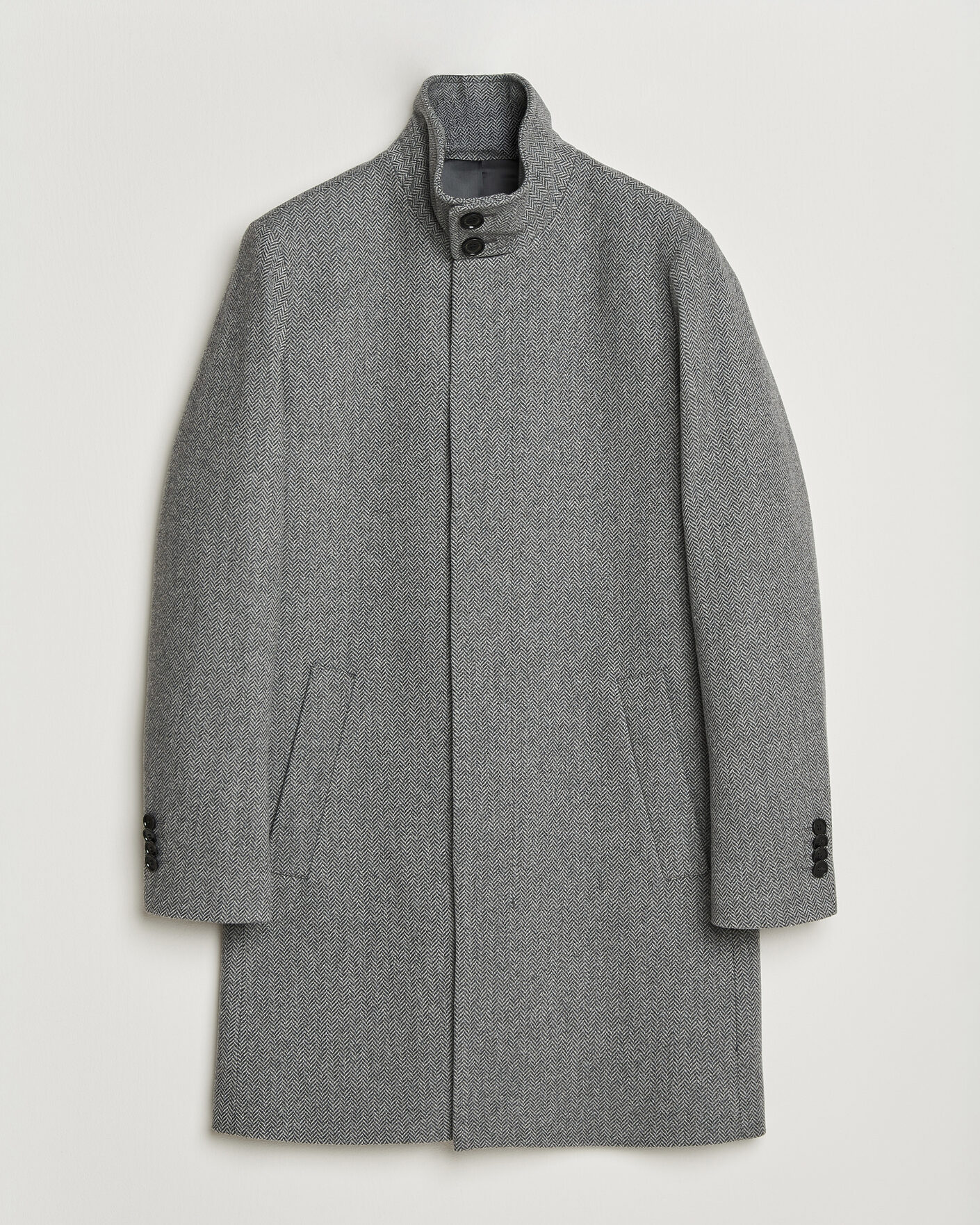 Herren | Jacken | Tiger of Sweden | Aleric Wool Herringbone Coat Fogy