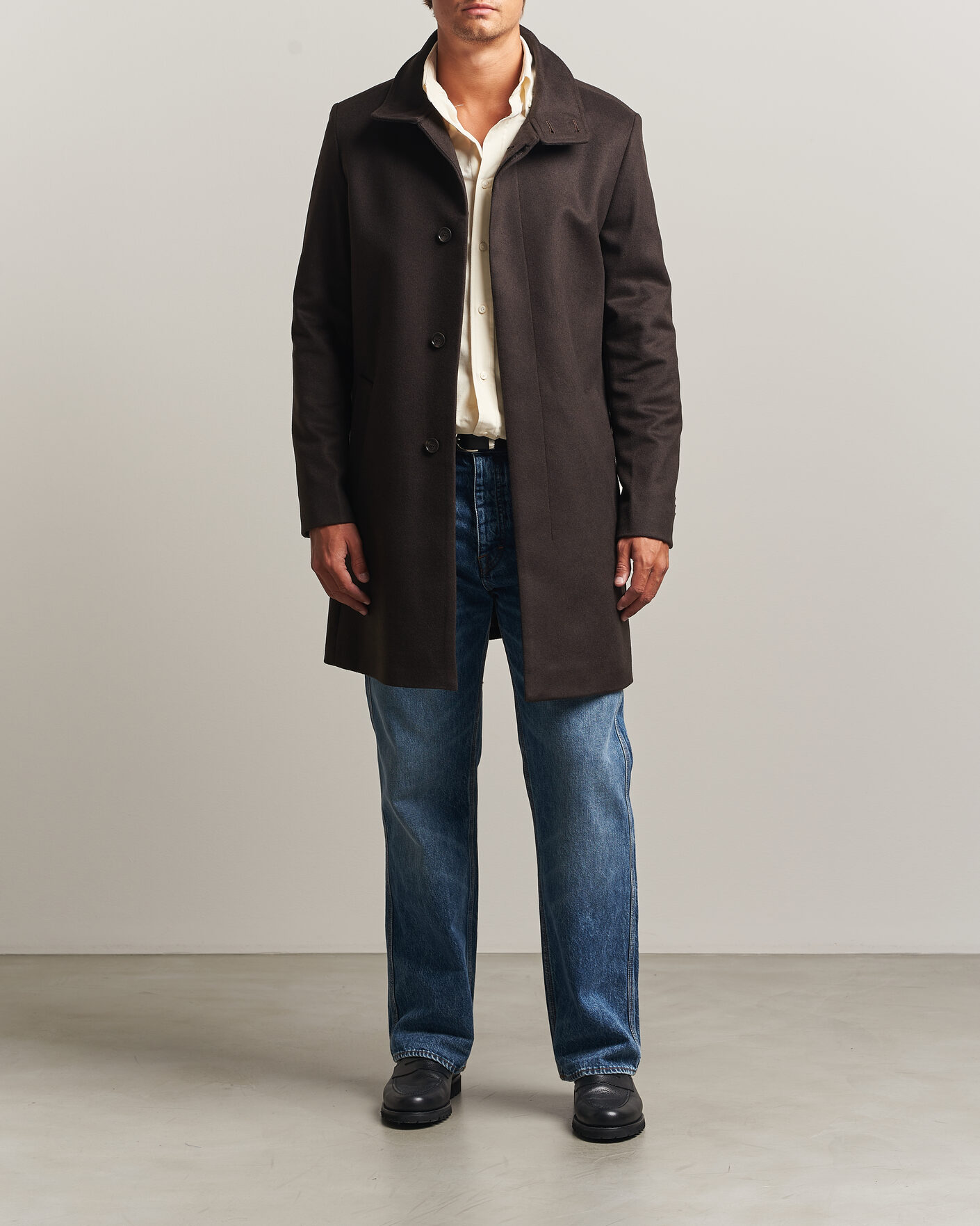 Herren | Jacken | Tiger of Sweden | Aleric Wool/Cashmere Coat Espresso