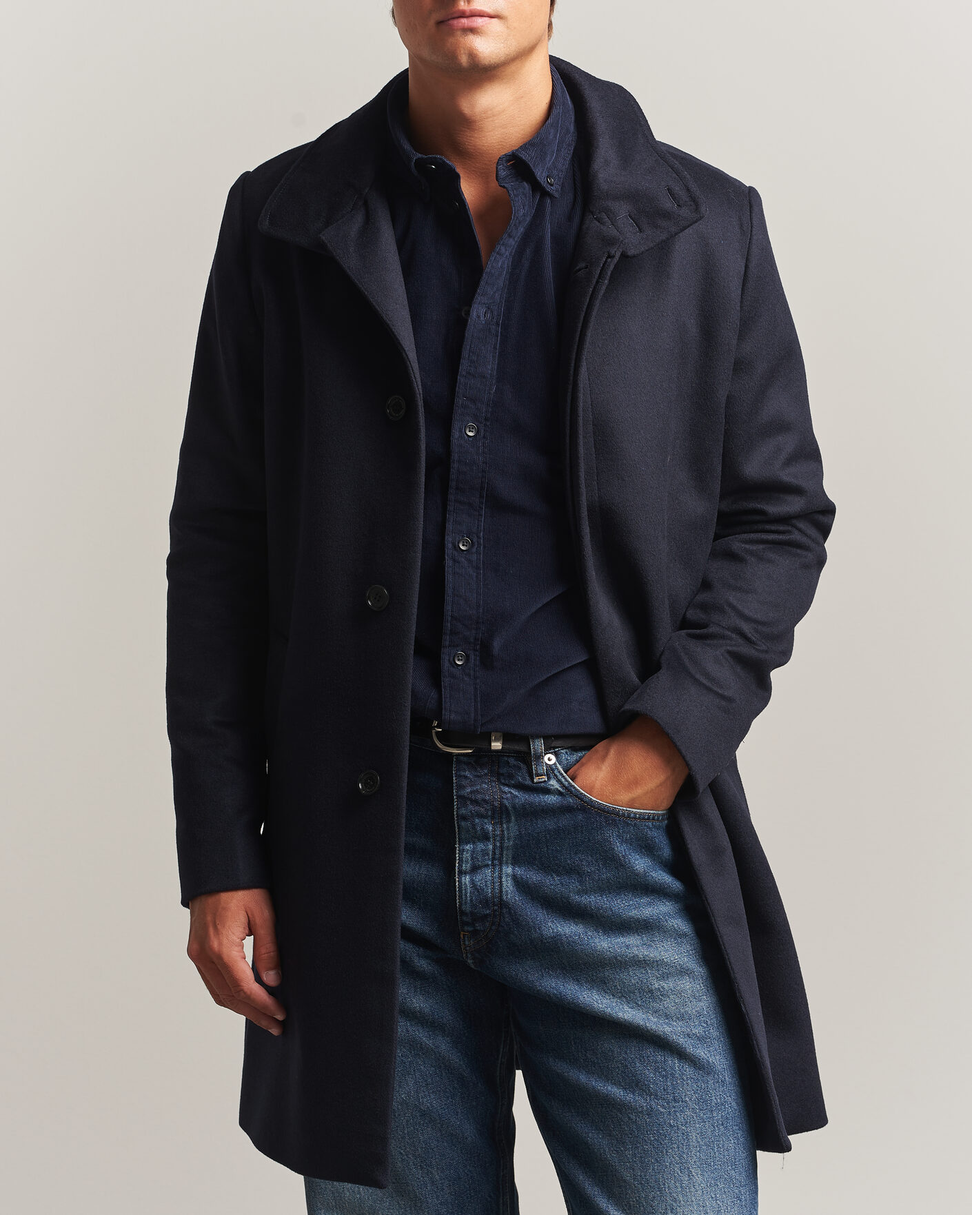Herren | Jacken | Tiger of Sweden | Aleric Wool/Cashmere Coat Light Ink