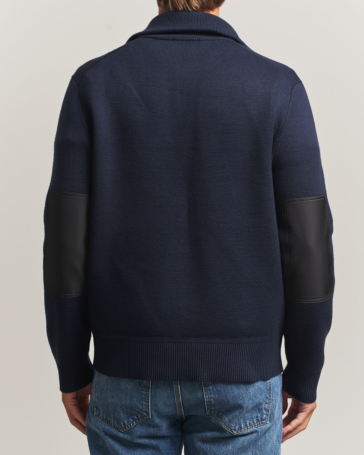 Herren | Pullover | Tiger of Sweden | Hamish Wool Heavy Knitted Half Zip Night Grape