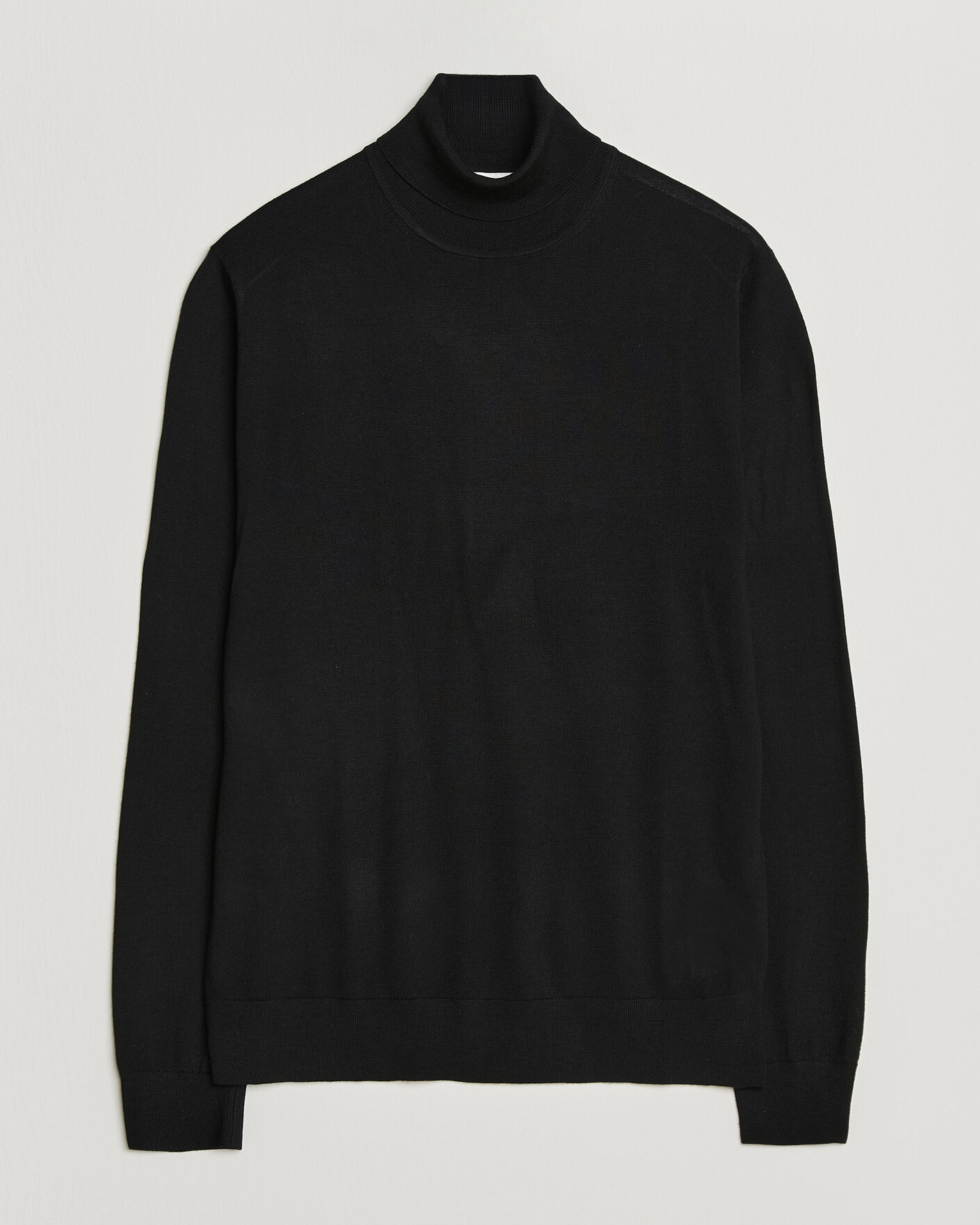 Herren | Pullover | Tiger of Sweden | Nevile Extra Fine Merino Polo Black