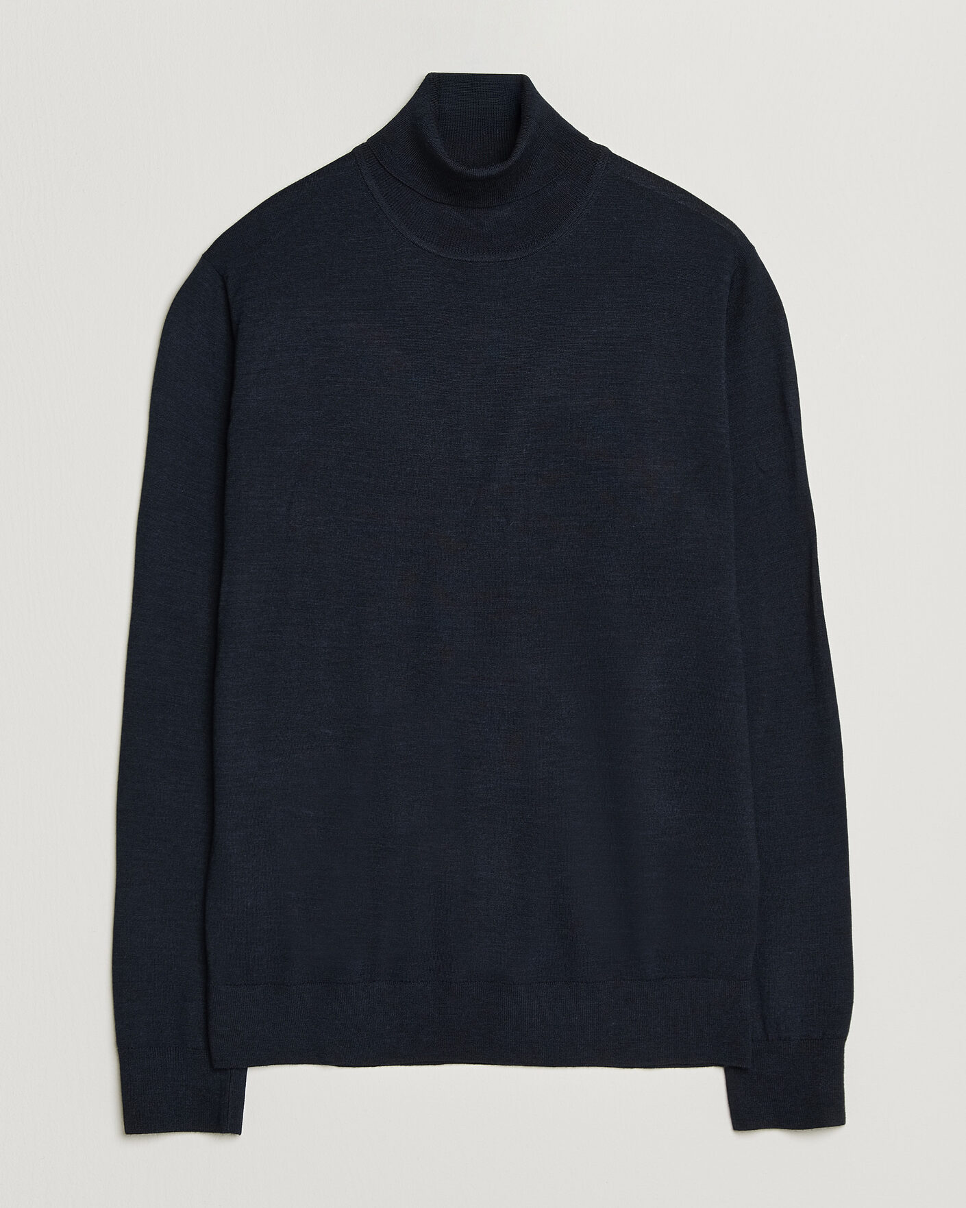 Herren | Pullover | Tiger of Sweden | Nevile Extra Fine Merino Polo Light Ink