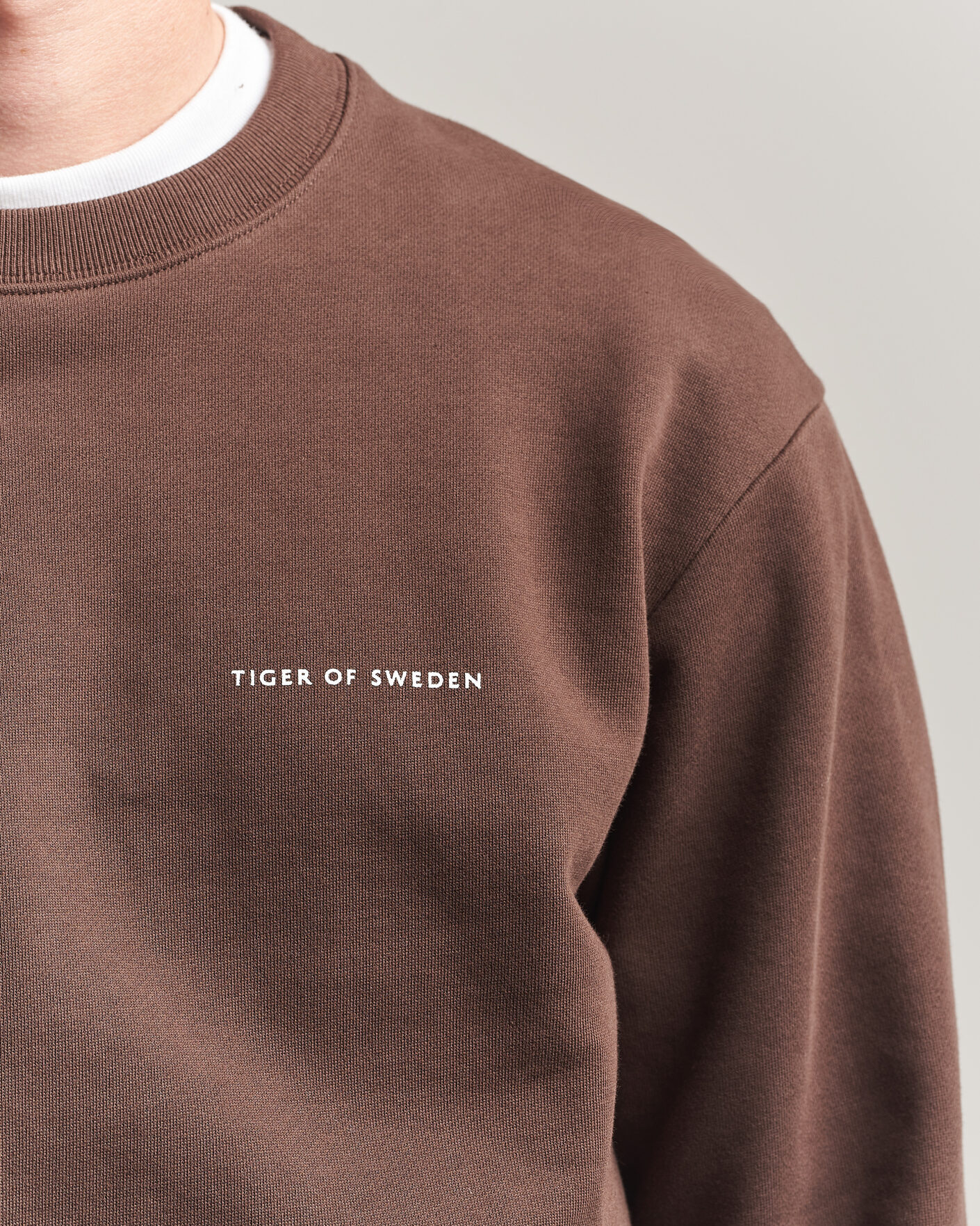 Herren | Pullover | Tiger of Sweden | Emerson Crew Neck Sweatshirt Dark Mahogany