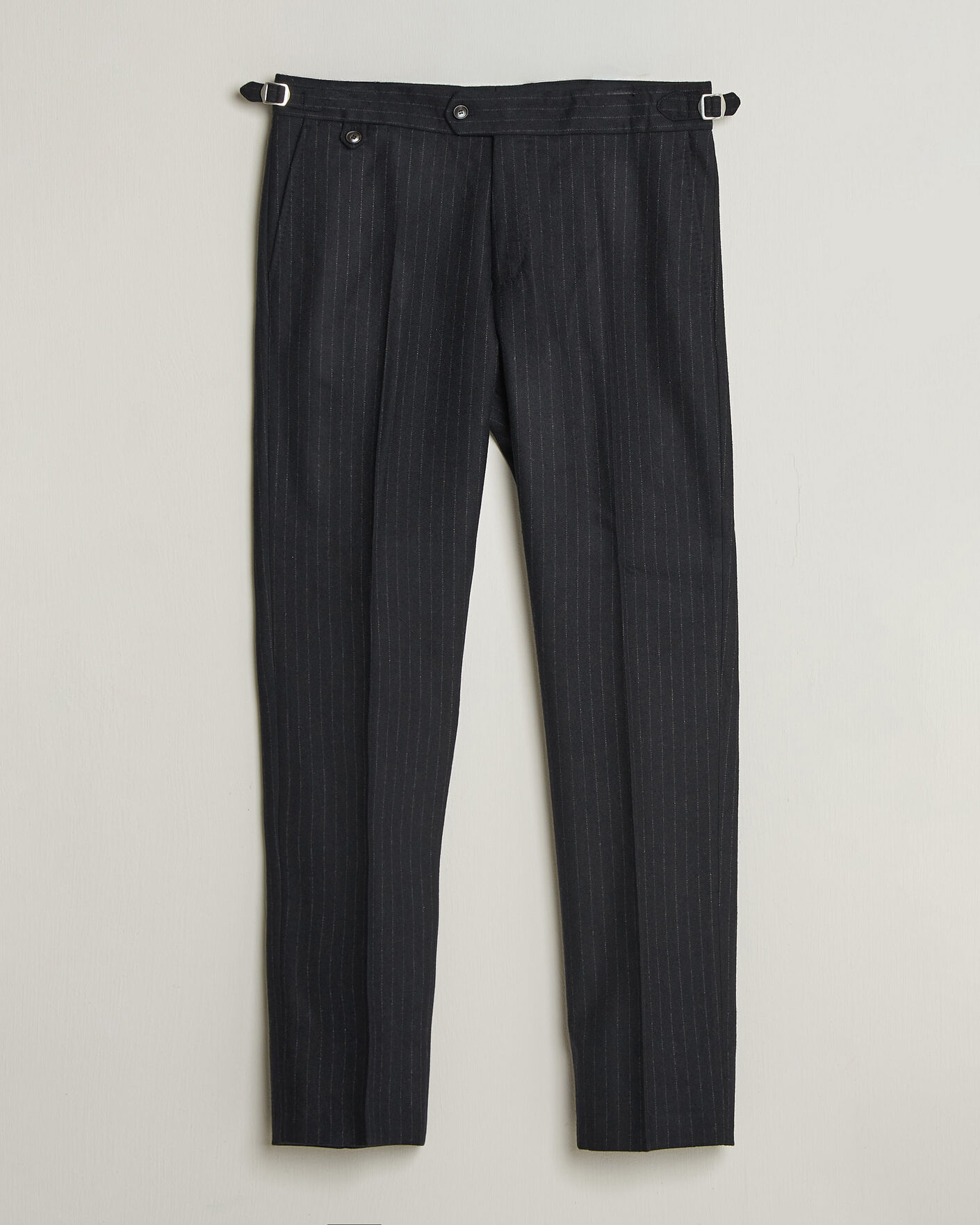 Herren | Hosen | Tiger of Sweden | Tense Wool Pleated Pinstriped Trousers Blue Function