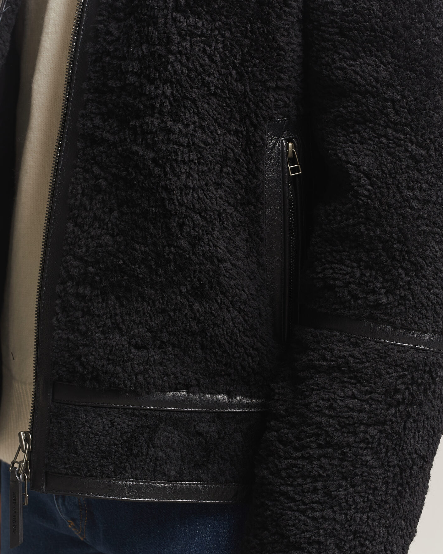 Herren | Jacken | Tiger of Sweden | Viggo Shearling Jacket Black