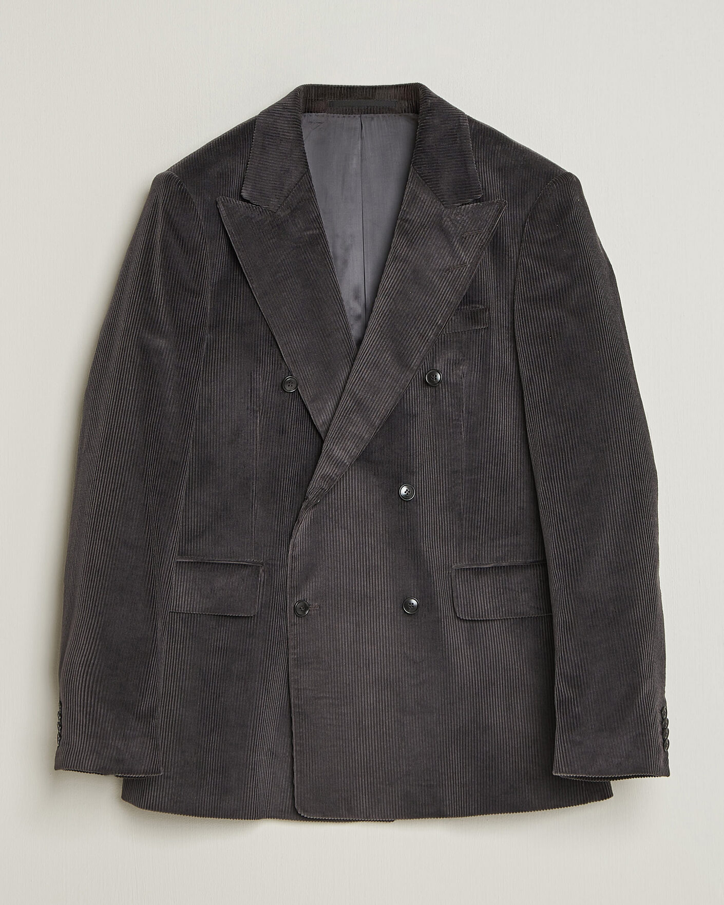 Herren | Sakkos | Tiger of Sweden | 1903 Corduroy Double Breasted Blazer Phantom