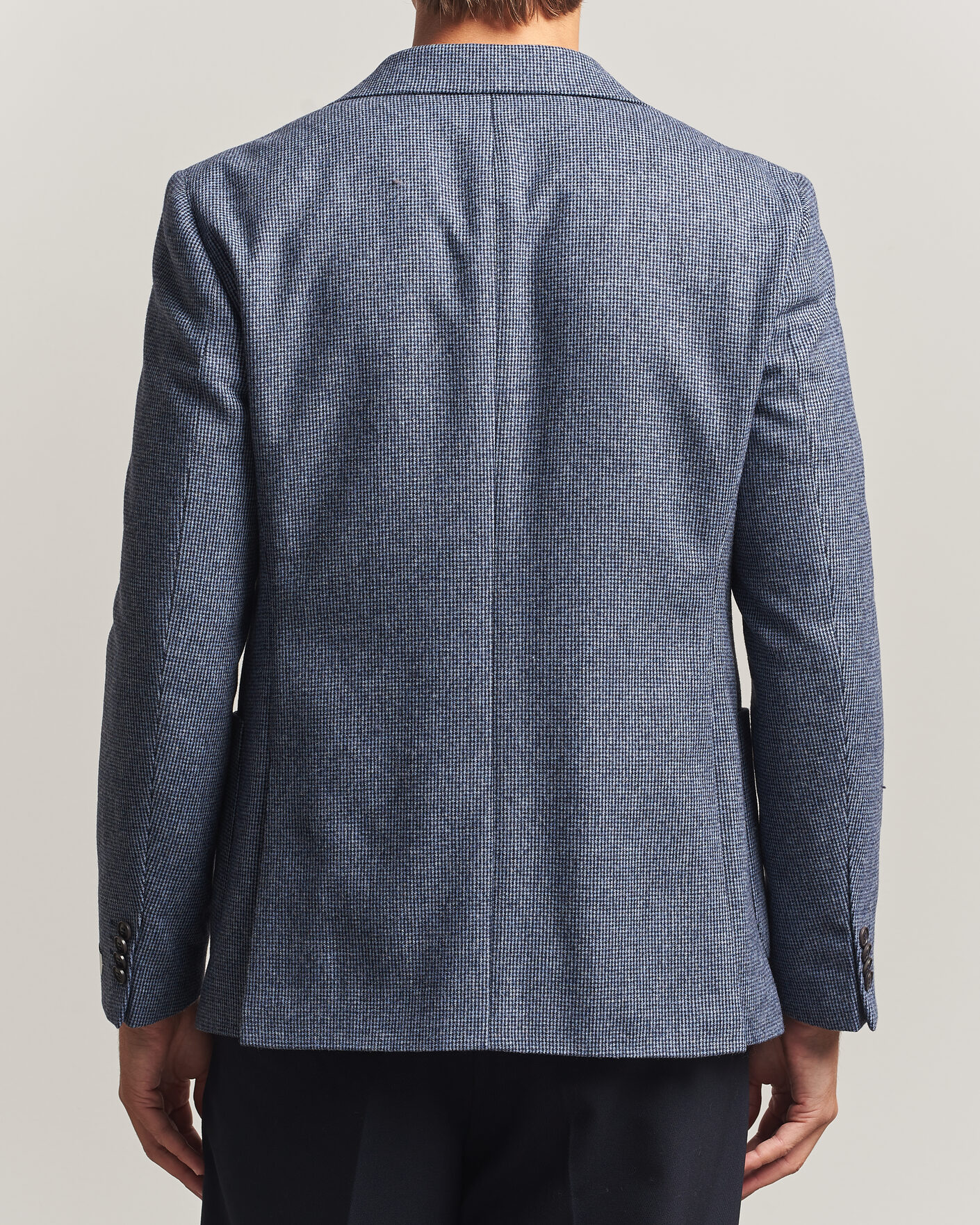 Herren | Sakkos | Tiger of Sweden | Easer Wool Pepita Blazer Iron Haze