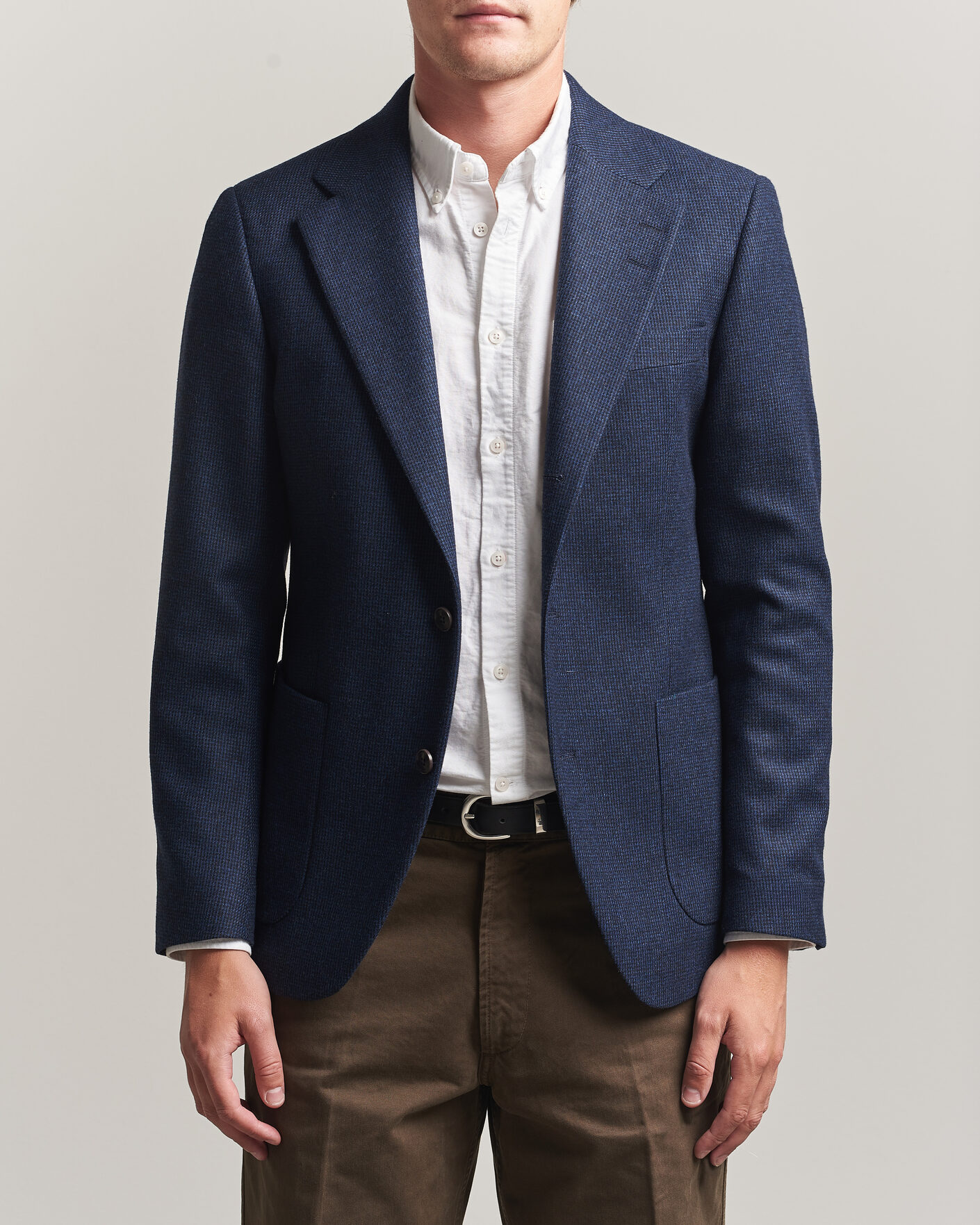 Herren | Sakkos | Tiger of Sweden | Easer Wool Pepita Blazer Sea