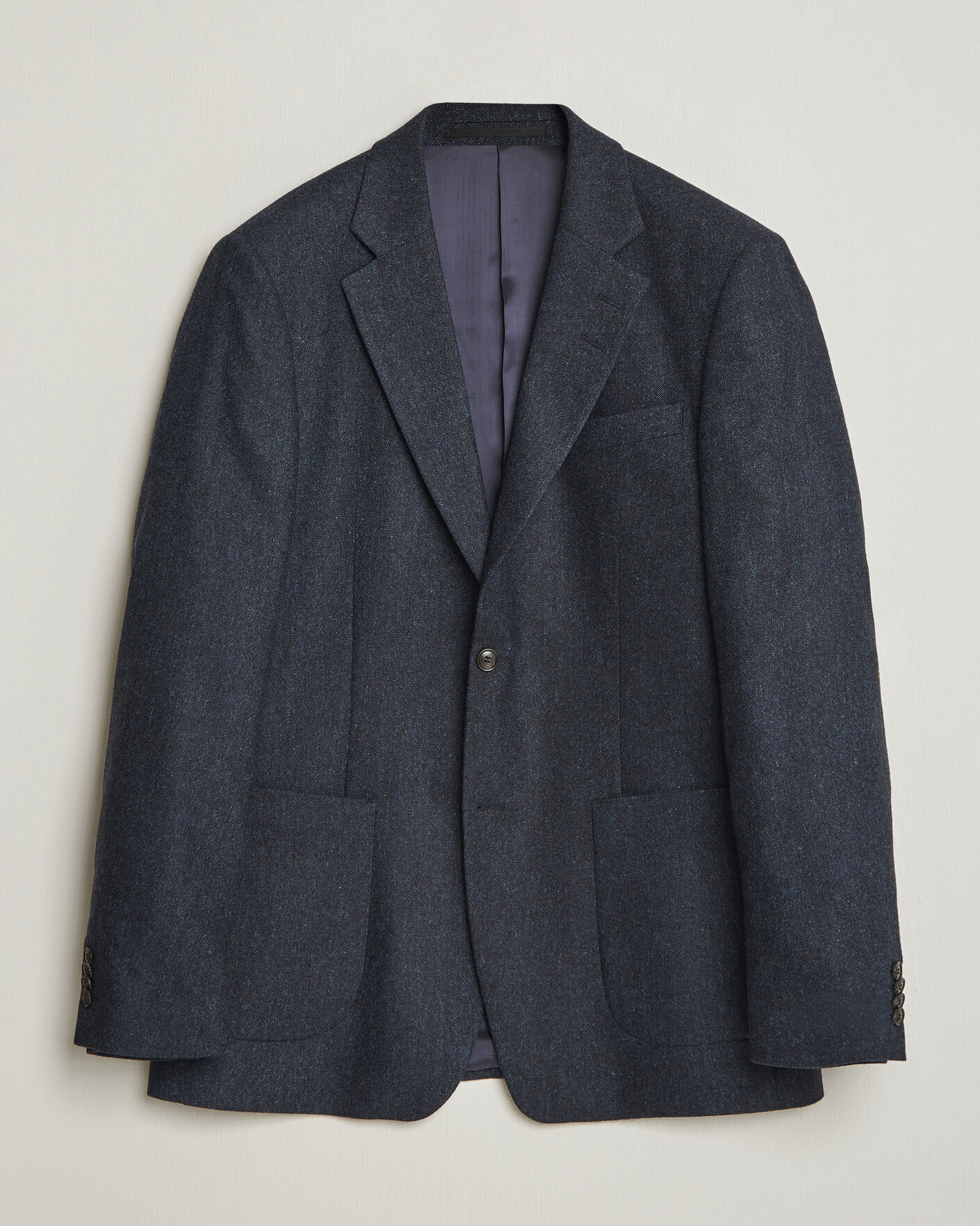 Herren | Sakkos | Tiger of Sweden | Justin Wool Flannel Suit Blazer Midnight Blue