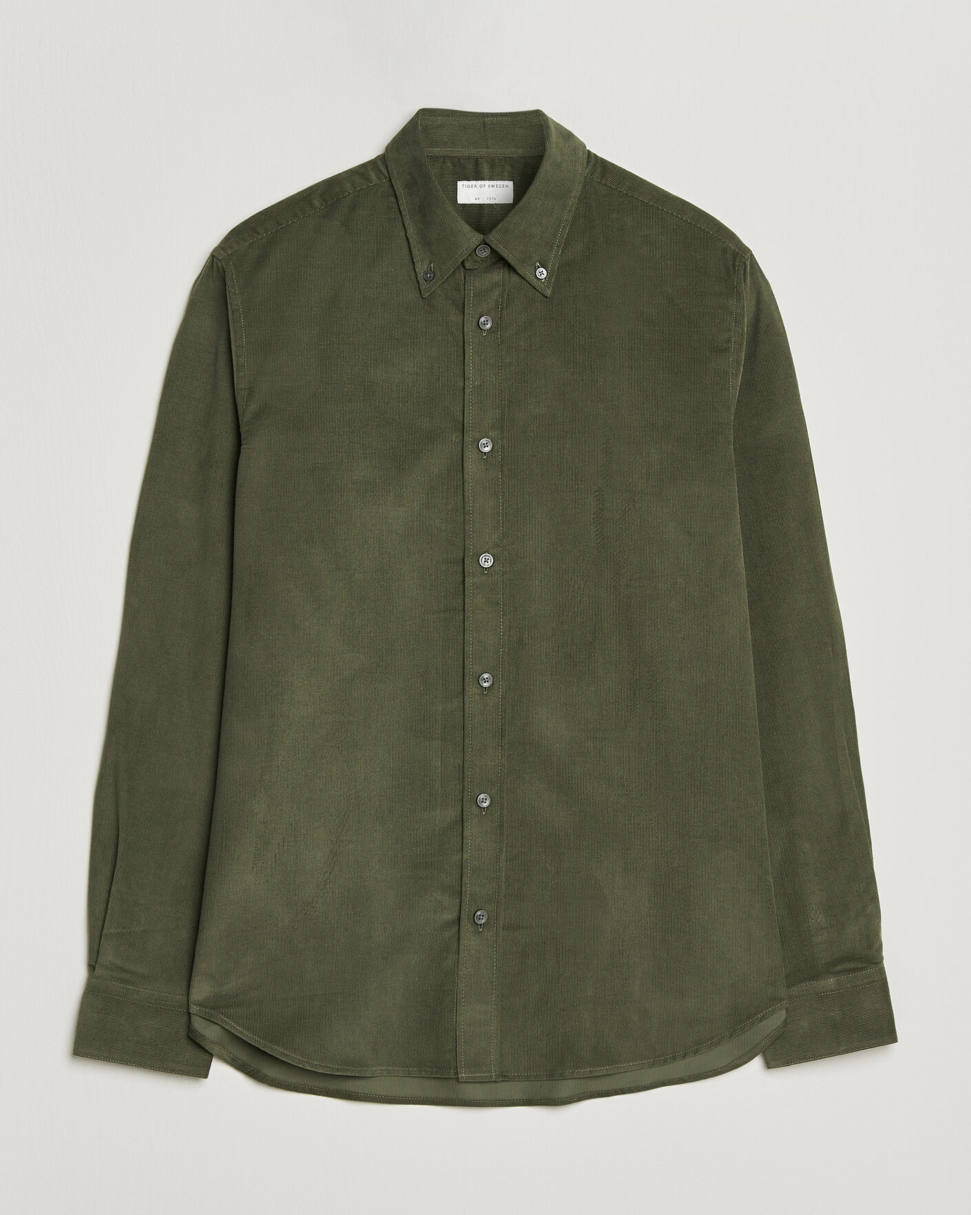 Herren | Hemden | Tiger of Sweden | Bjorn Corduroy Shirt City Green