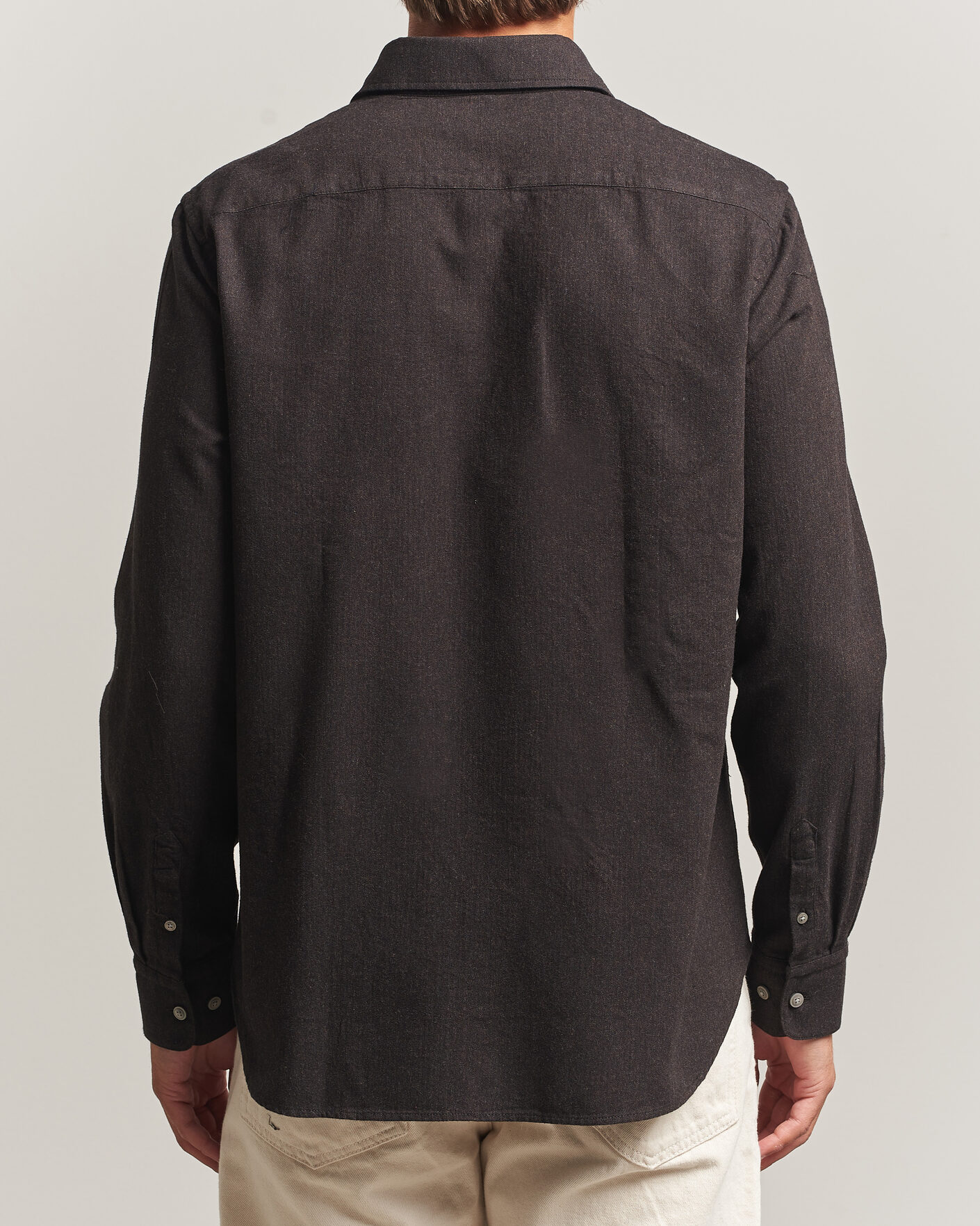 Herren | Hemden | Tiger of Sweden | Bjorn Brushed Cotton Shirt Espresso