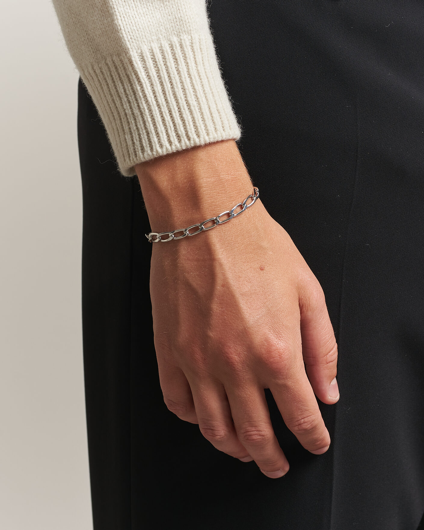 Herren | Schmuck | Tom Wood | Arlo Large Bracelet Silver