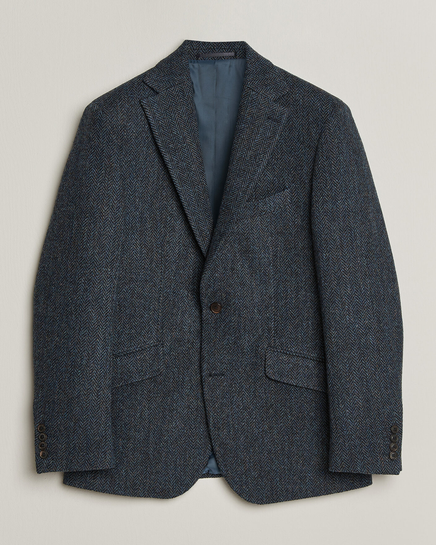 Herren | Sakkos | Walker Slater | Edward Harris Tweed Herringbone Blazer Navy