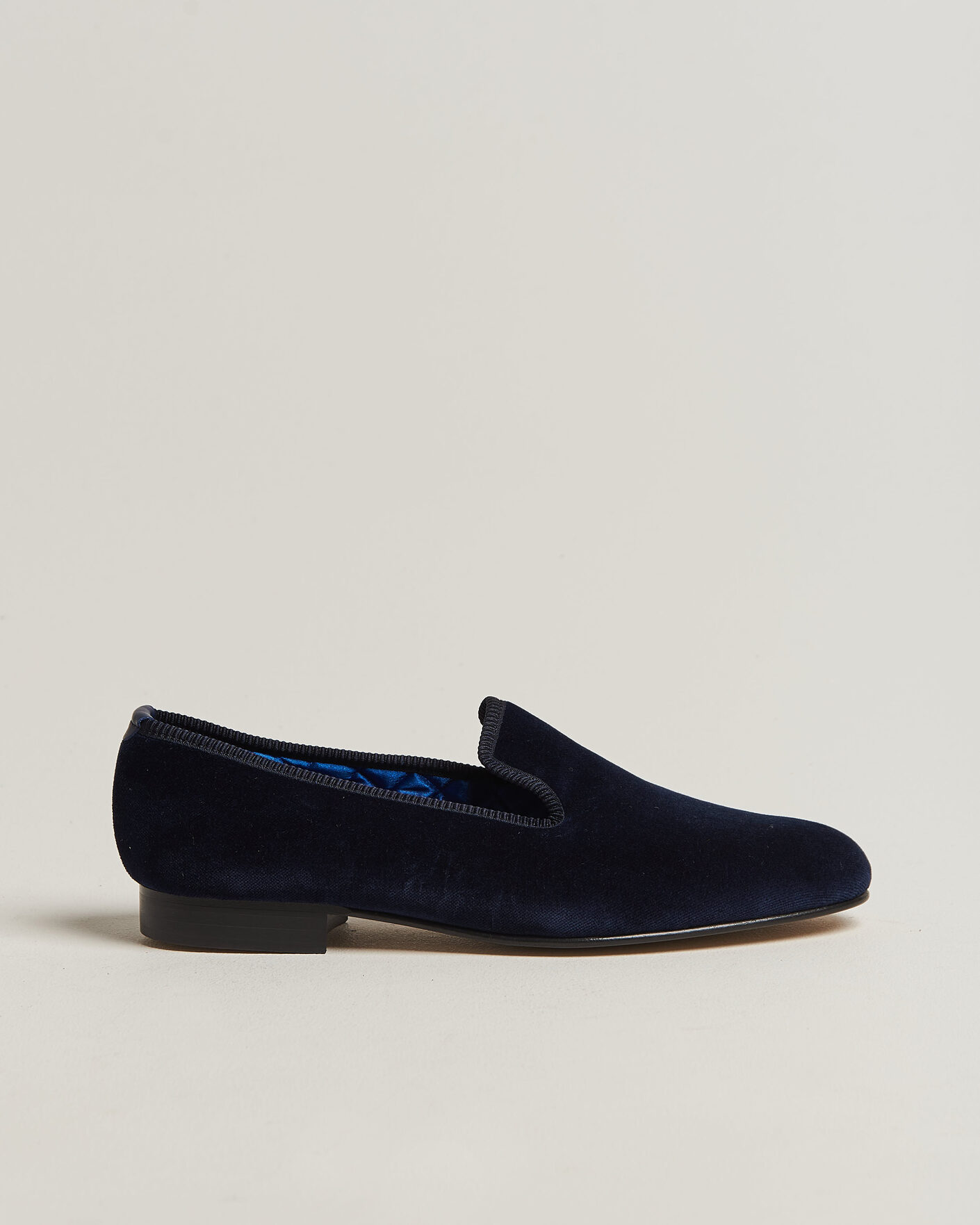 Herren | Loafer | Bowhill & Elliott | Plain Albert Pump Navy Velvet