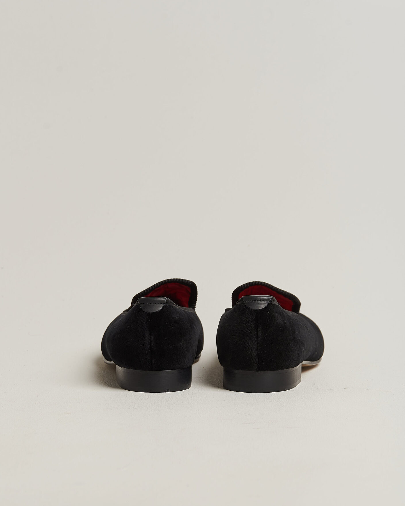 Herren | Loafer | Bowhill & Elliott | Plain Albert Pump Black Velvet