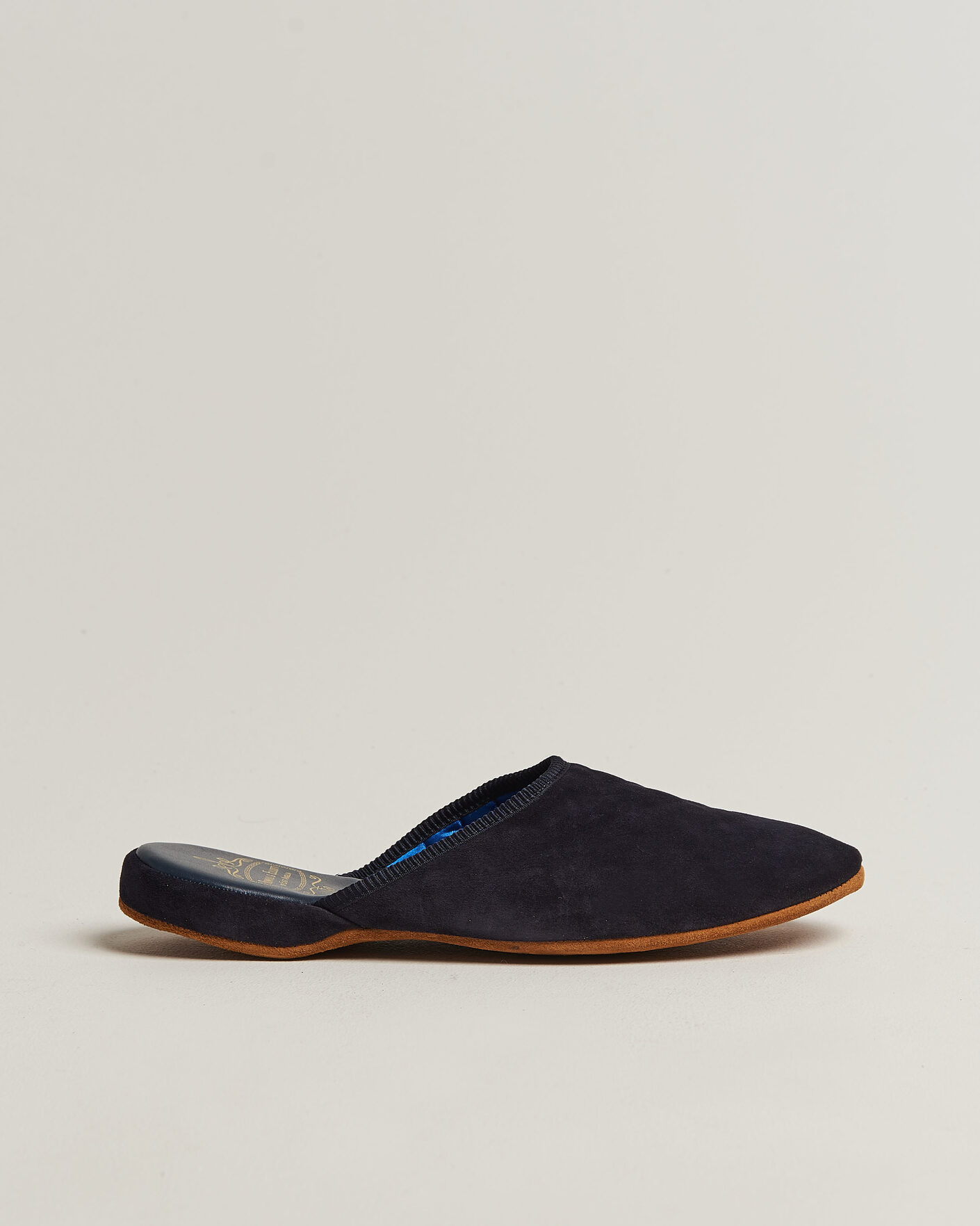 Herren | Sandalen & Pantoletten | Bowhill & Elliott | Mule Slipper Quilt Lining Navy Suede