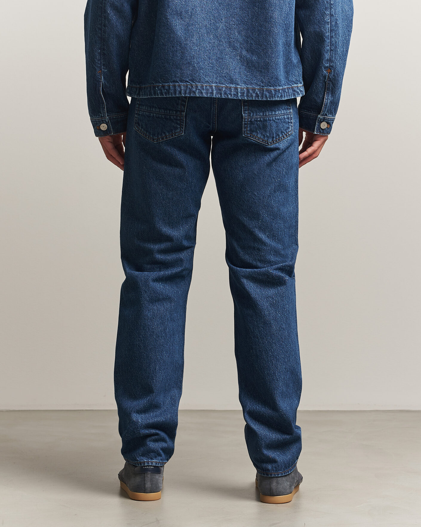 Herren | Jeans | Stone Island | Regular Straight Fit Indigo Jeans Blue Medium Wash