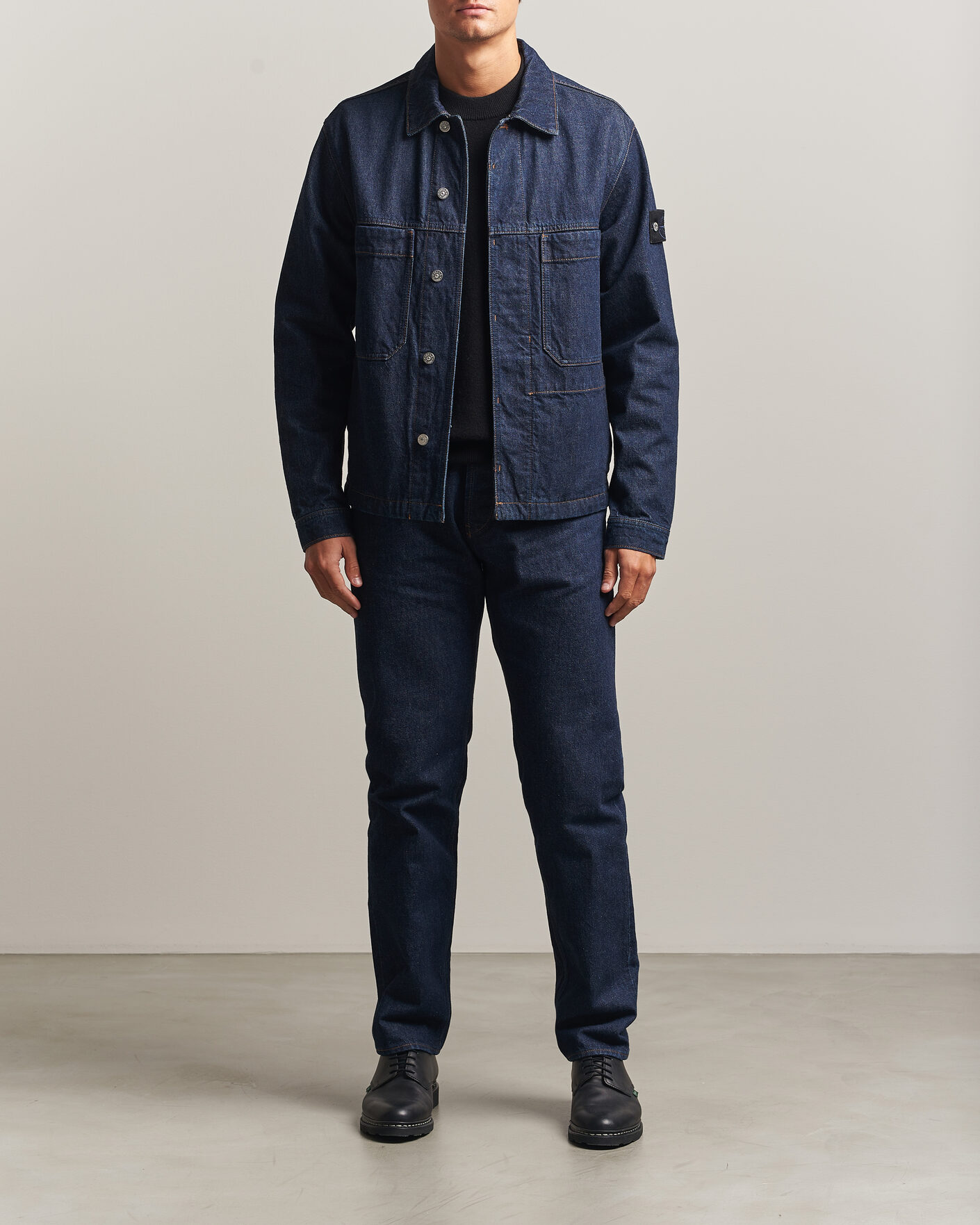 Herren | Jeans | Stone Island | Regular Straight Fit Indigo Jeans Blue Rinse