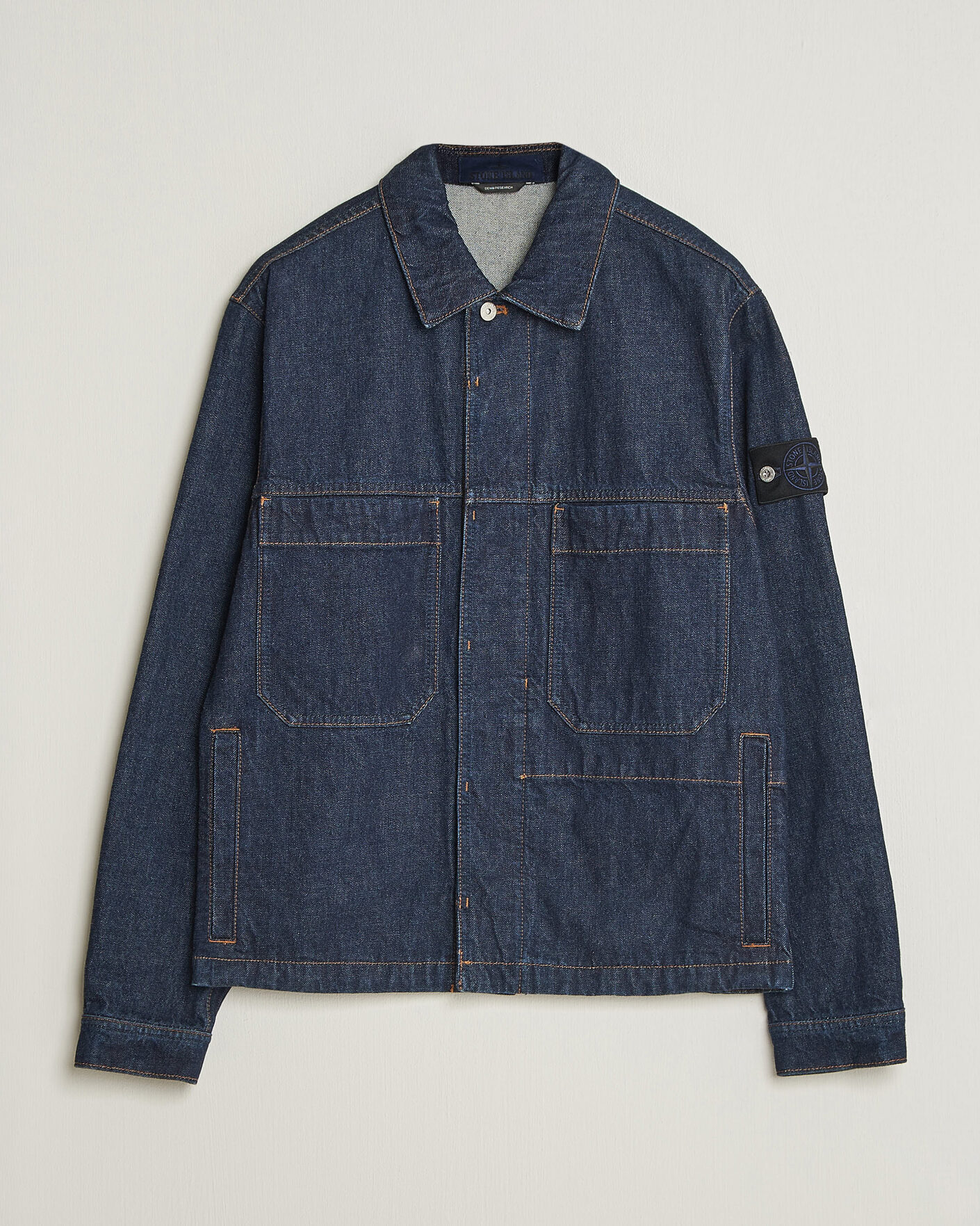 Herren | Jacken | Stone Island | Indigo Denim Coach Jacket Blue Rinse