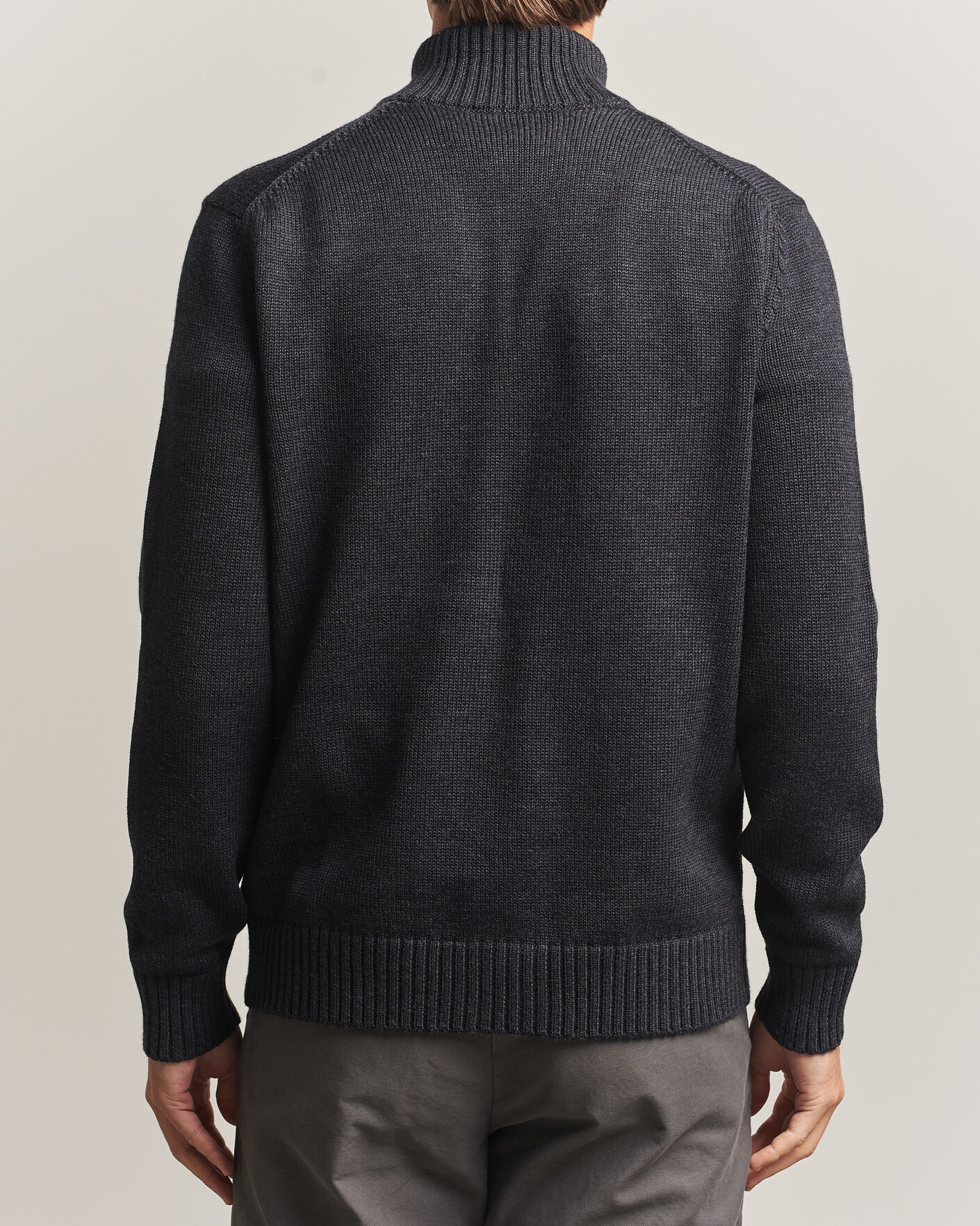 Herren | Pullover | Zanone | Virgin Merino Wool Chioto Grey Melange