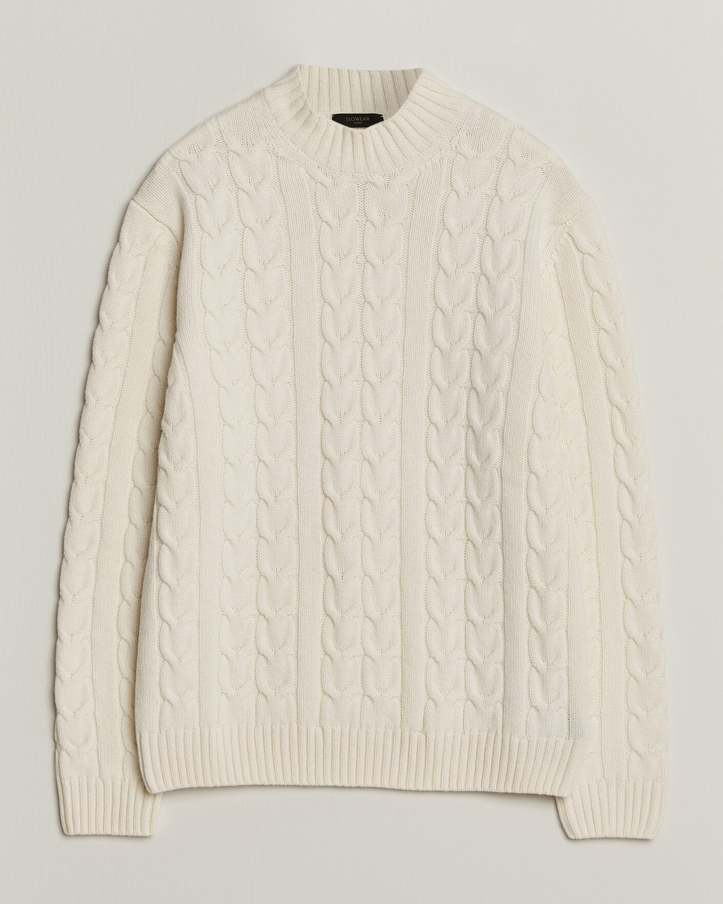 Herren | Pullover | Zanone | Double Cable Crew Neck Latte