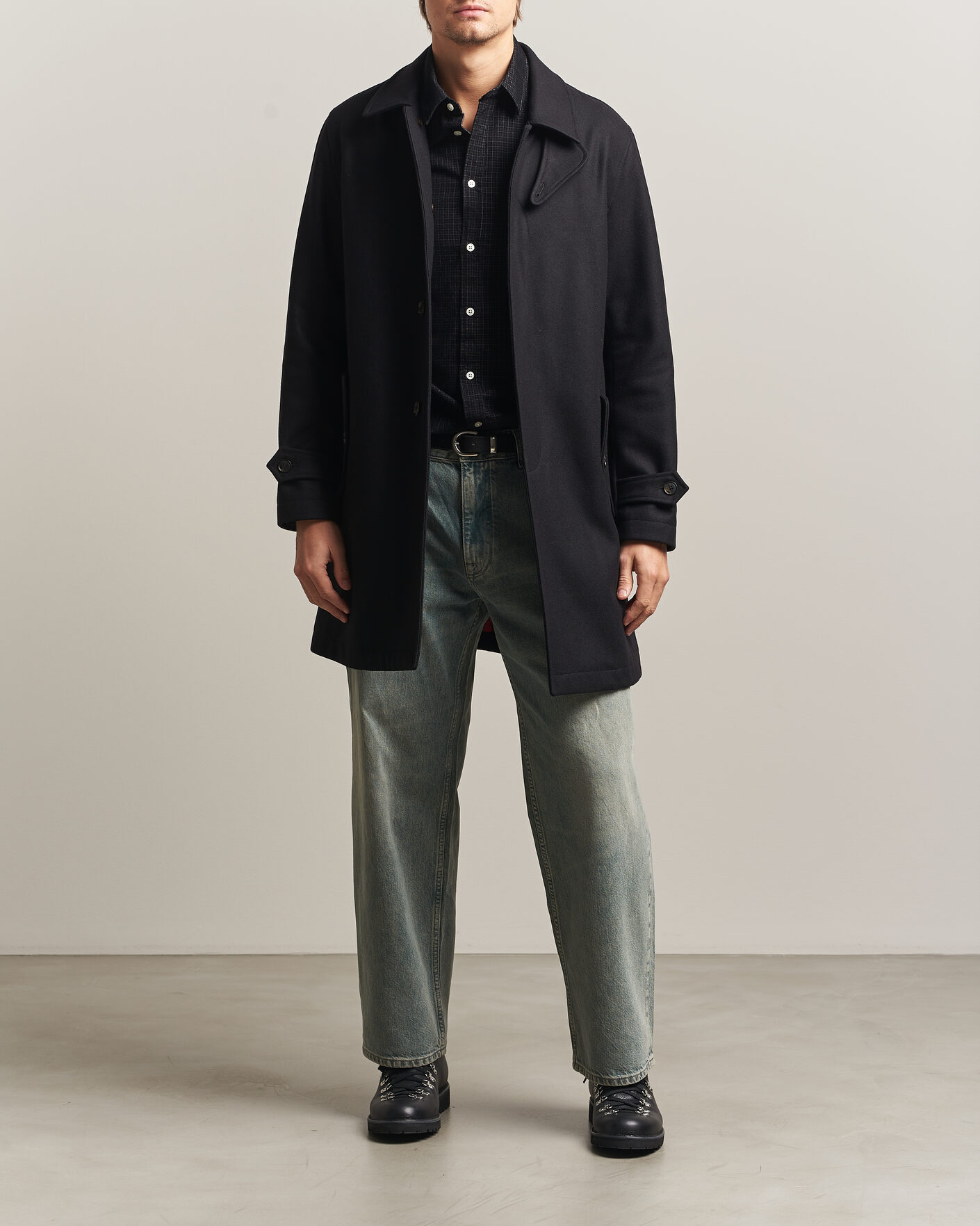 Herren | Jacken | Baracuta | G10 Melton Wool Coat Black