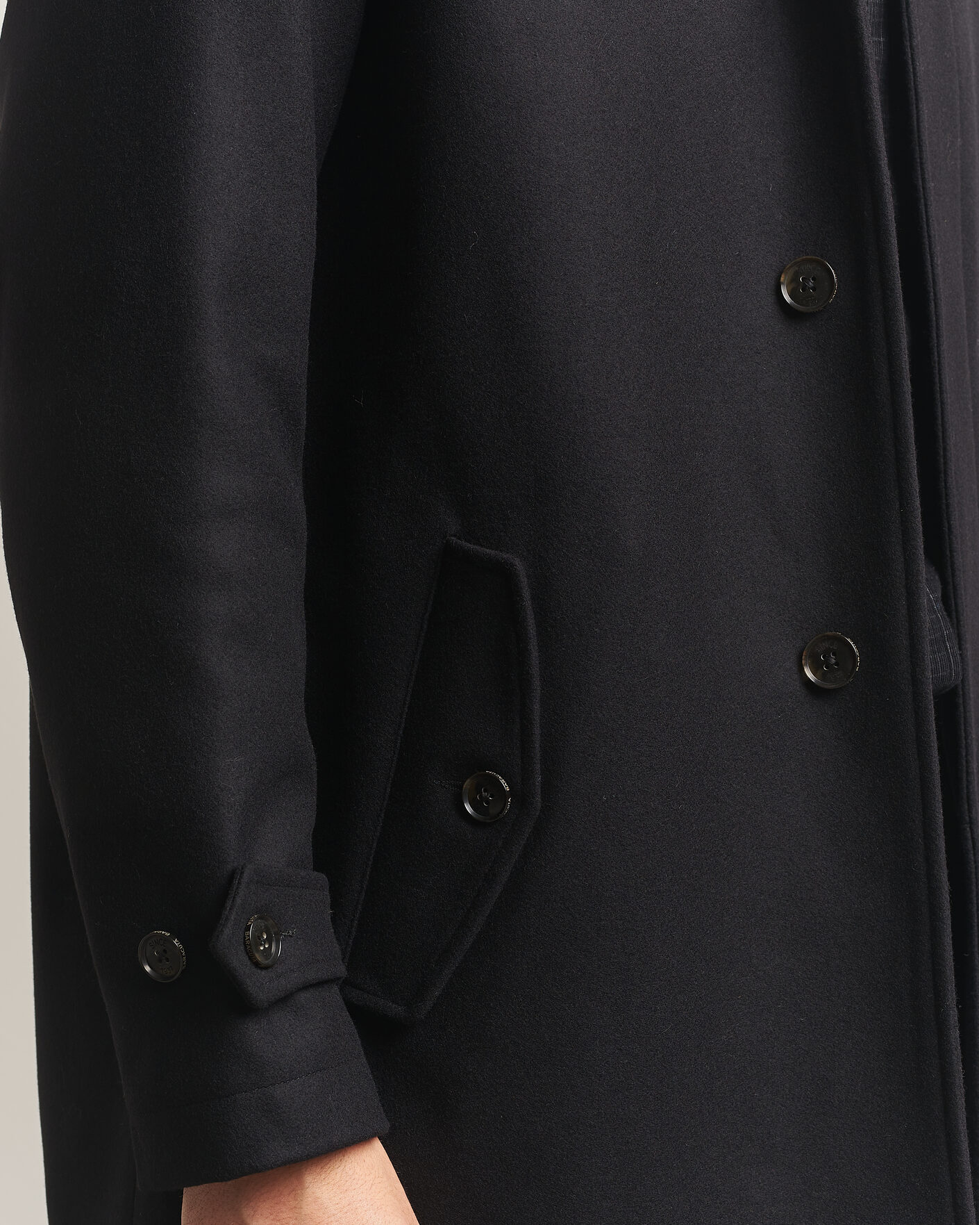 Herren | Jacken | Baracuta | G10 Melton Wool Coat Black