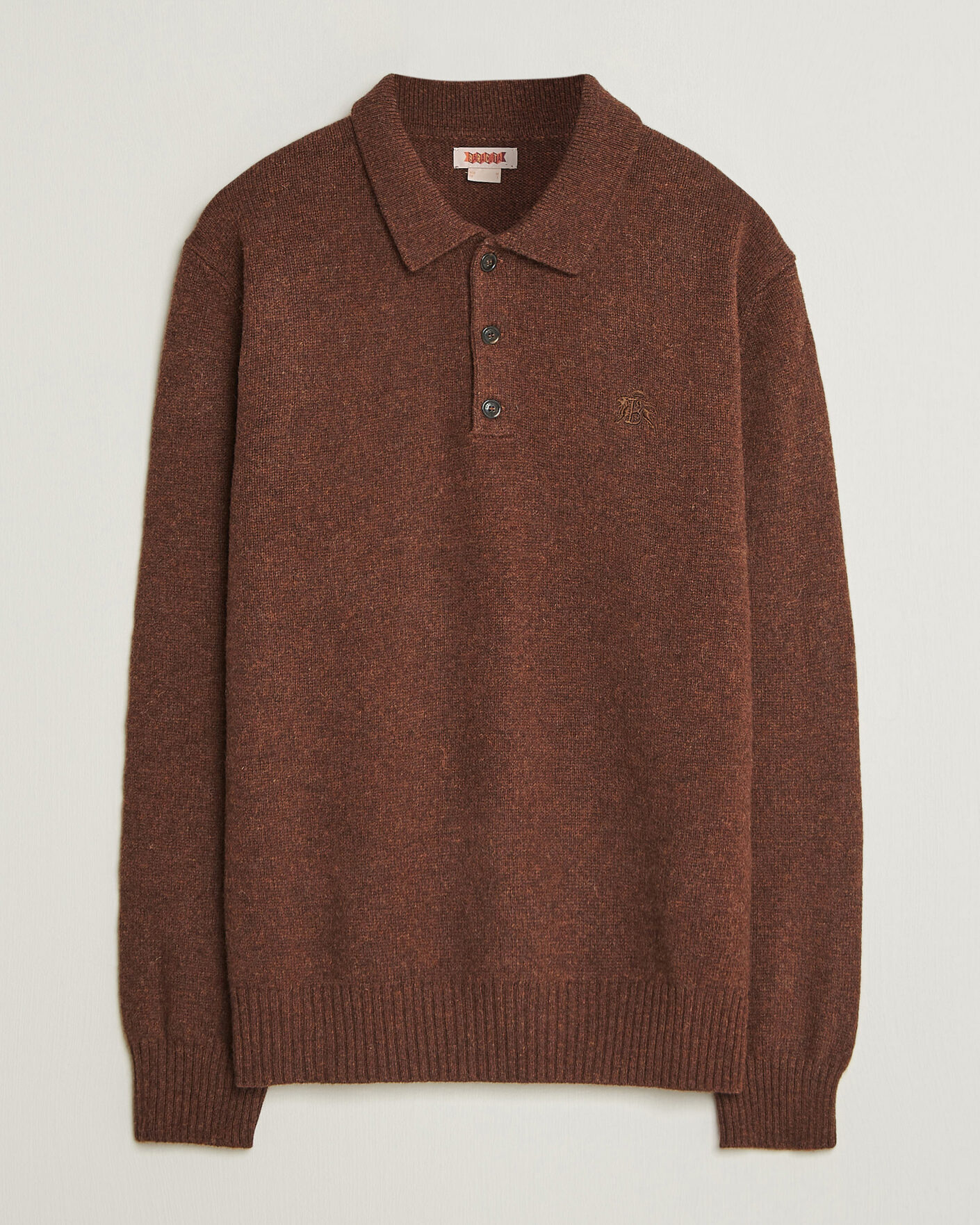 Herren | Pullover | Baracuta | Shetland Polo Slate Black