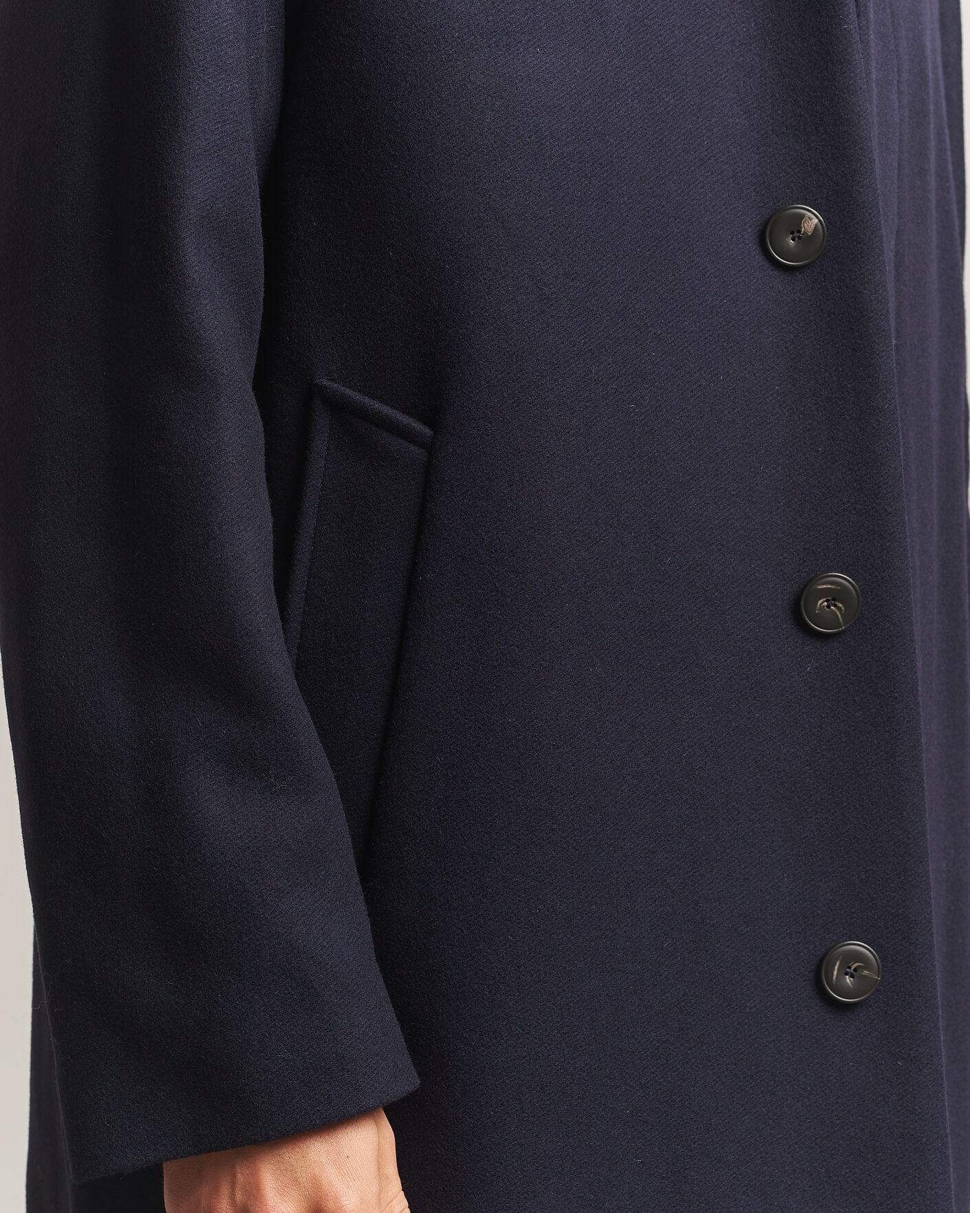 Herren | Jacken | Sunflower | Wool Blend Winter Coat Navy