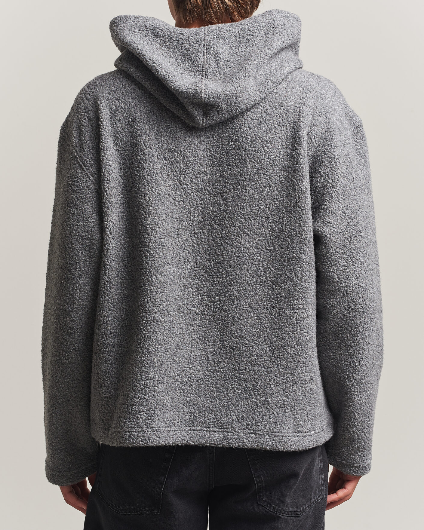 Herren | Pullover | Sunflower | Wool Hoodie Grey Melange