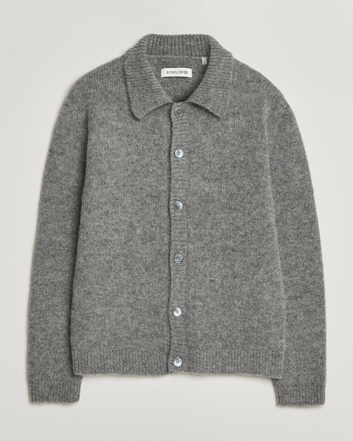 Herren | Pullover | Sunflower | Alpacka Cardigan Grey Melange