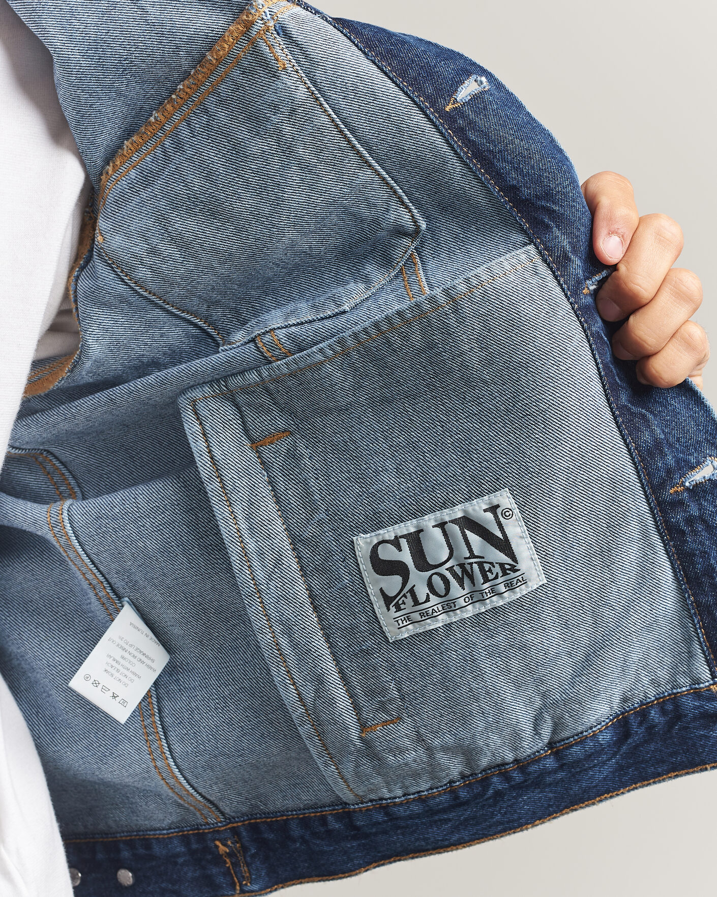 Herren | Jacken | Sunflower | Trucker Denim Jacket Blue Wash