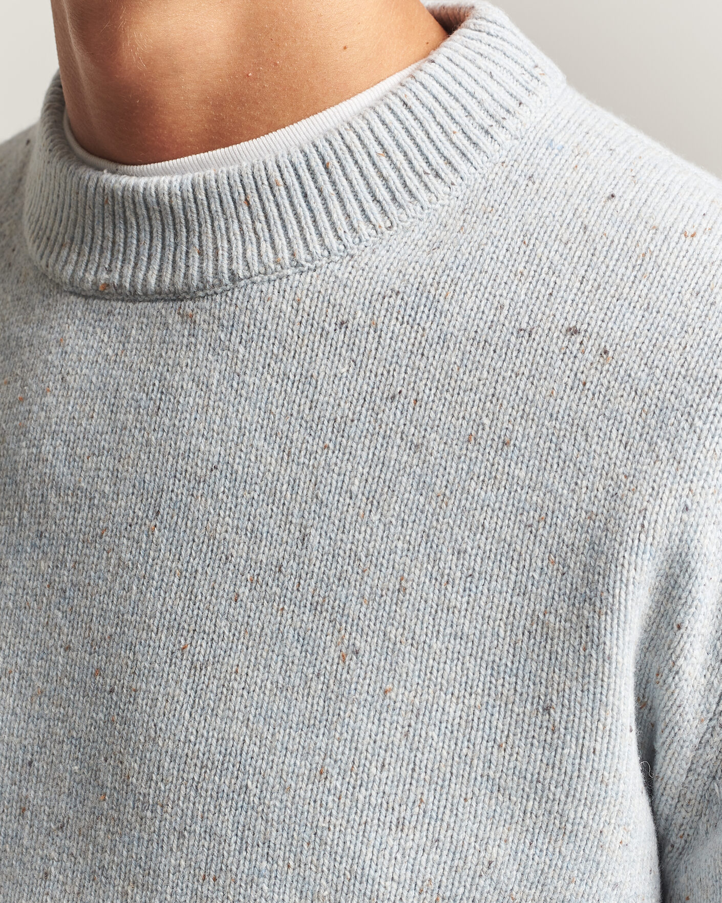 Herren | Pullover | Sunflower | Moon Donegal Sweater Light Blue