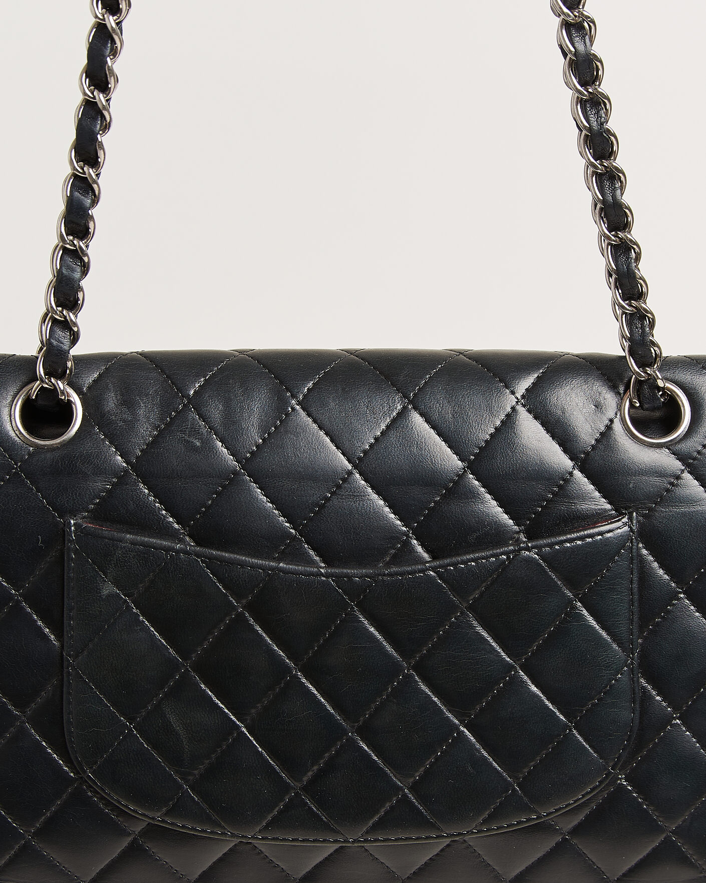 Herren | Pre-Owned & Vintage Bags | Chanel Pre-Owned | Classic Medium Double Flap Bag Lambskin Black