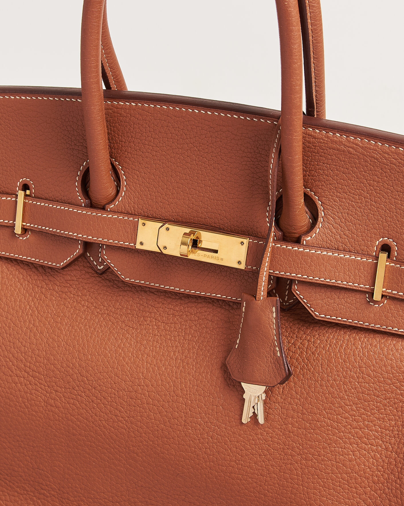 Herren | Pre-Owned & Vintage Bags | Hermès Pre-Owned | Birkin 35 Togo Leather Cognac Brown