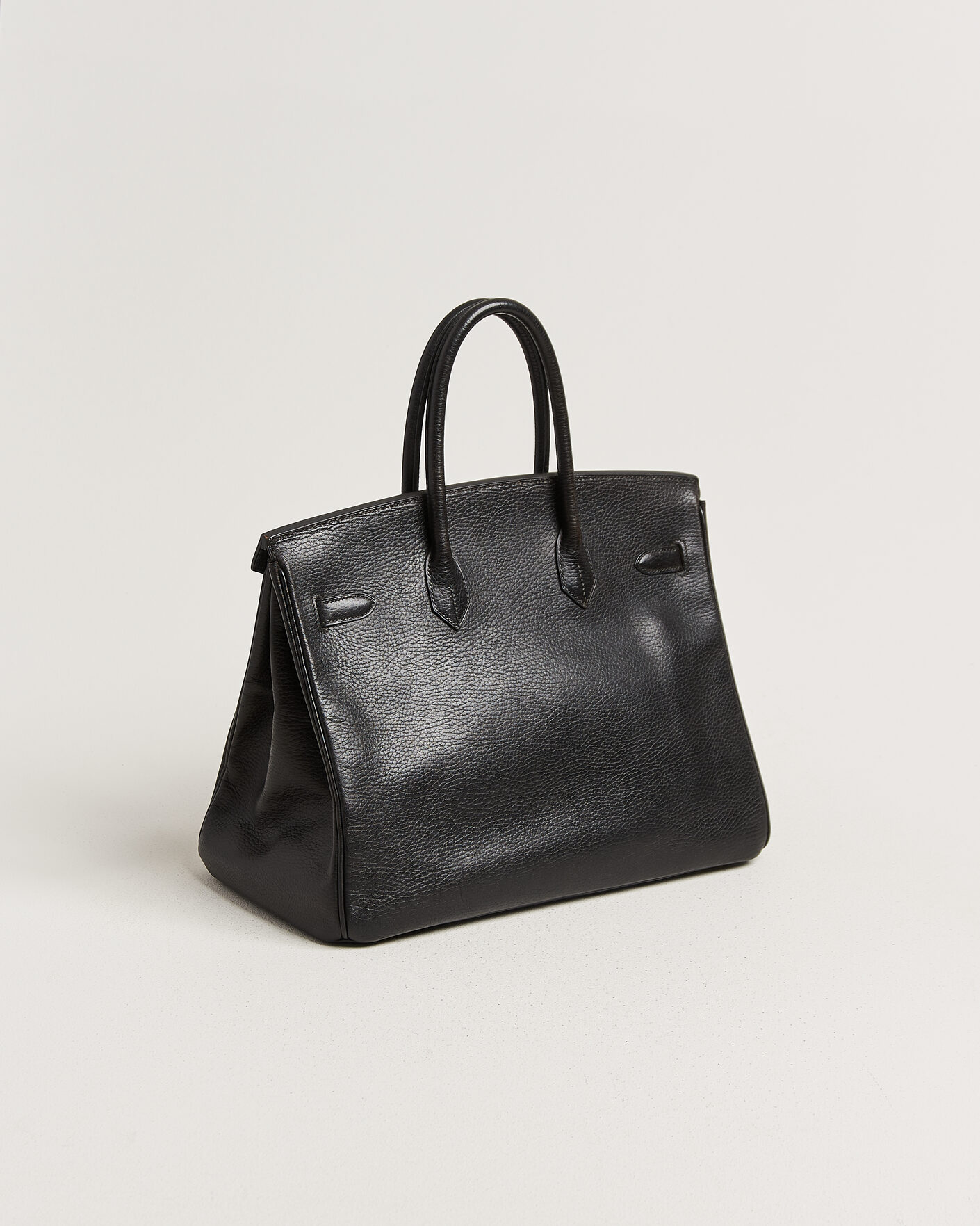Herren | Pre-Owned & Vintage Bags | Hermès Pre-Owned | Birkin 35 Retourné Ardennes Leather Black