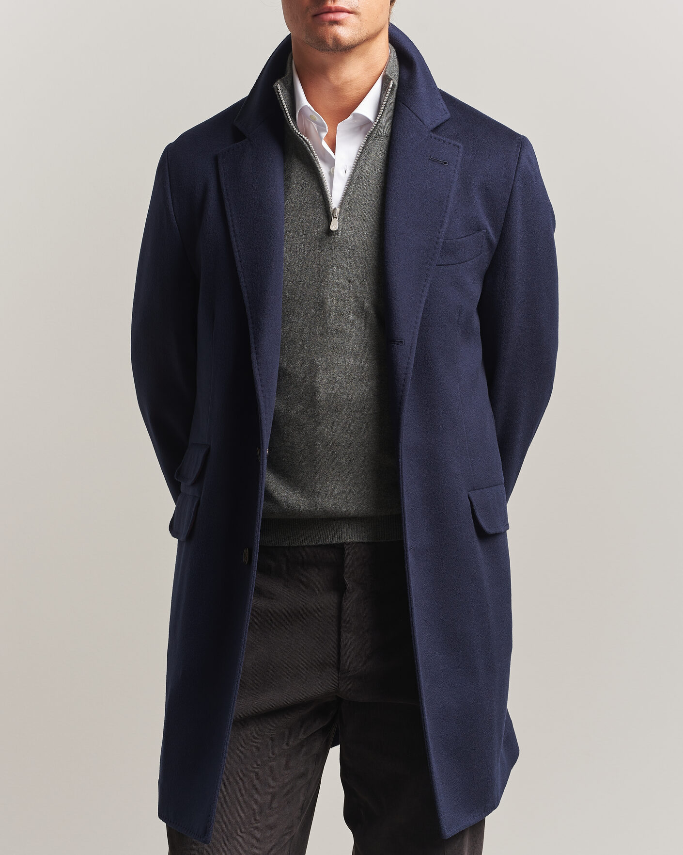 Herren | Jacken | Brunello Cucinelli | Soft Wool Coat Navy