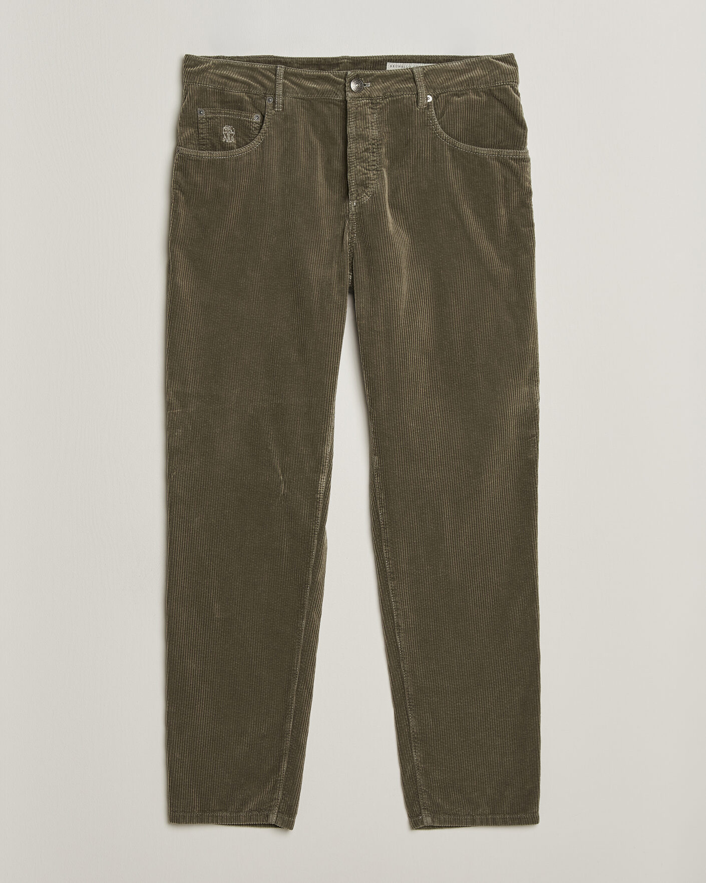 Herren | Hosen | Brunello Cucinelli | Leisure Fit Corduroy 5-Pocket Pants Olive