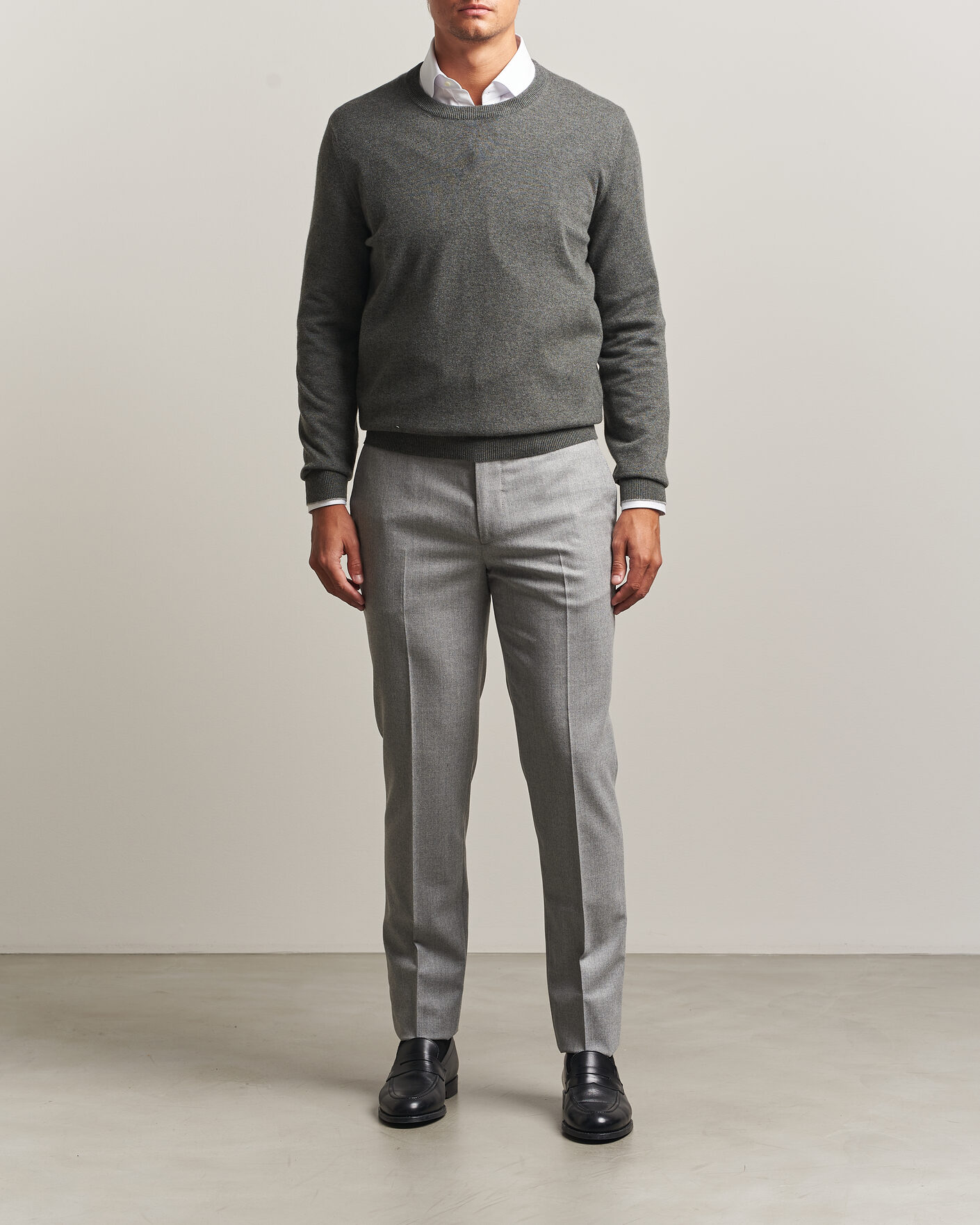 Herren | Pullover | Brunello Cucinelli | 2 Ply Cashmere Pullover Forest Green