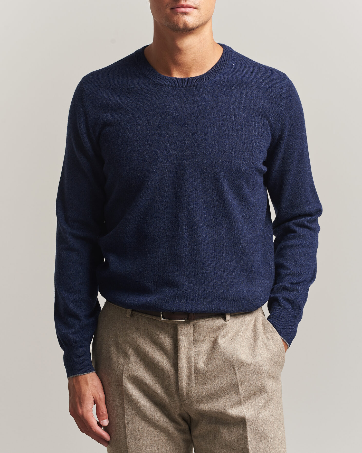 Herren | Pullover | Brunello Cucinelli | 2 Ply Cashmere Pullover Marine