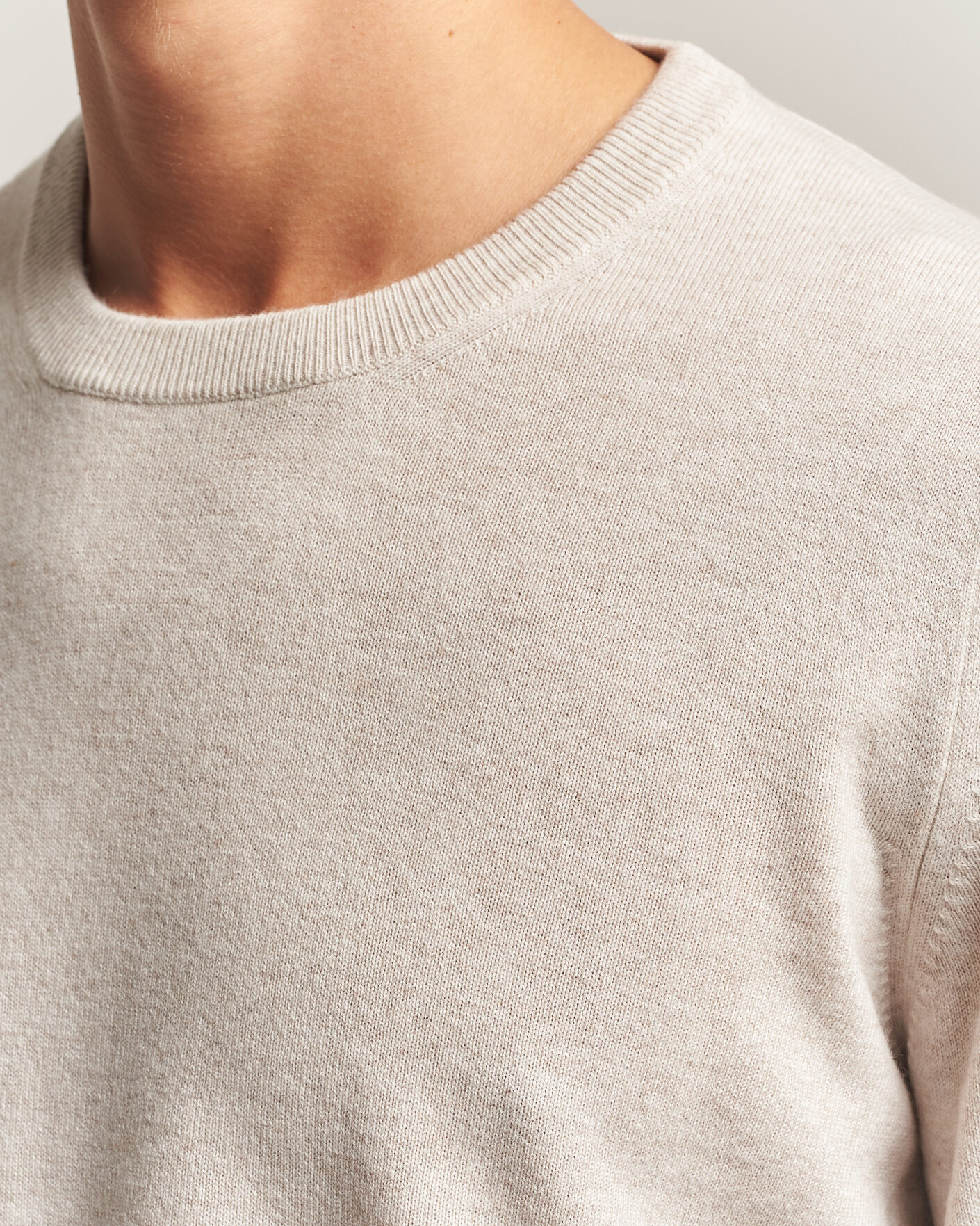 Herren | Pullover | Brunello Cucinelli | 2 Ply Cashmere Pullover Oyster