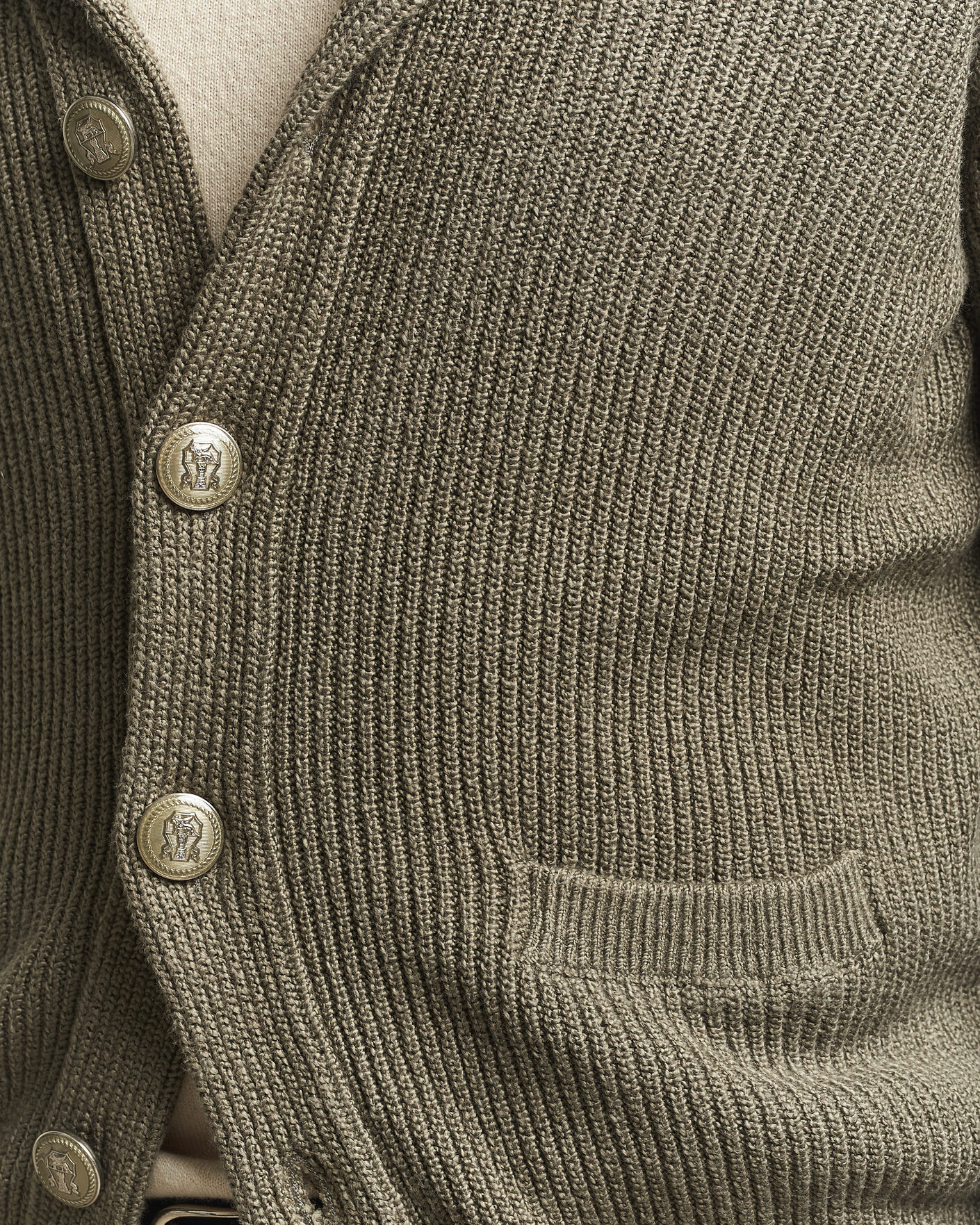 Herren | Pullover | Brunello Cucinelli | Shawl Collar Cardigan Forest Green