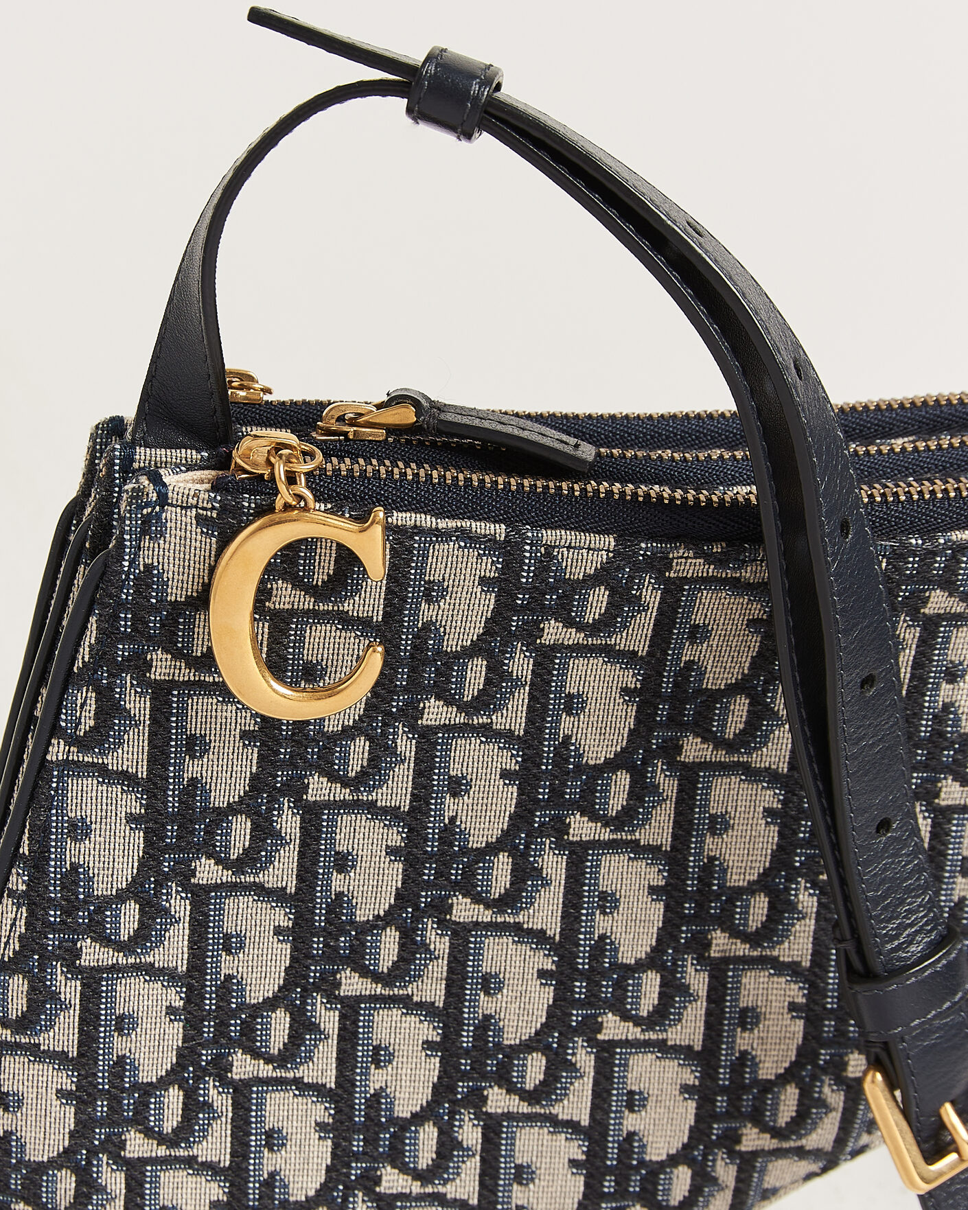 Herren | Pre-Owned & Vintage Bags | Dior Pre-Owned | Saddle Oblique Rodeo Trio Pouch Blue