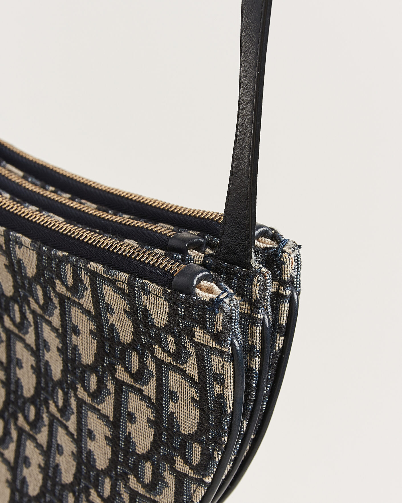 Herren | Pre-Owned & Vintage Bags | Dior Pre-Owned | Saddle Oblique Rodeo Trio Pouch Blue