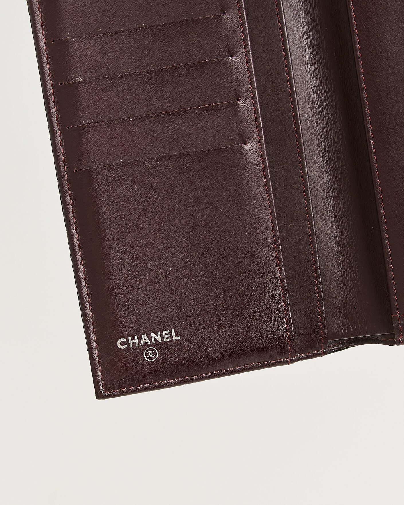 Herren | Pre-Owned & Vintage Bags | Chanel Pre-Owned | Classic Trifold Flap Wallet Caviar Leather Black