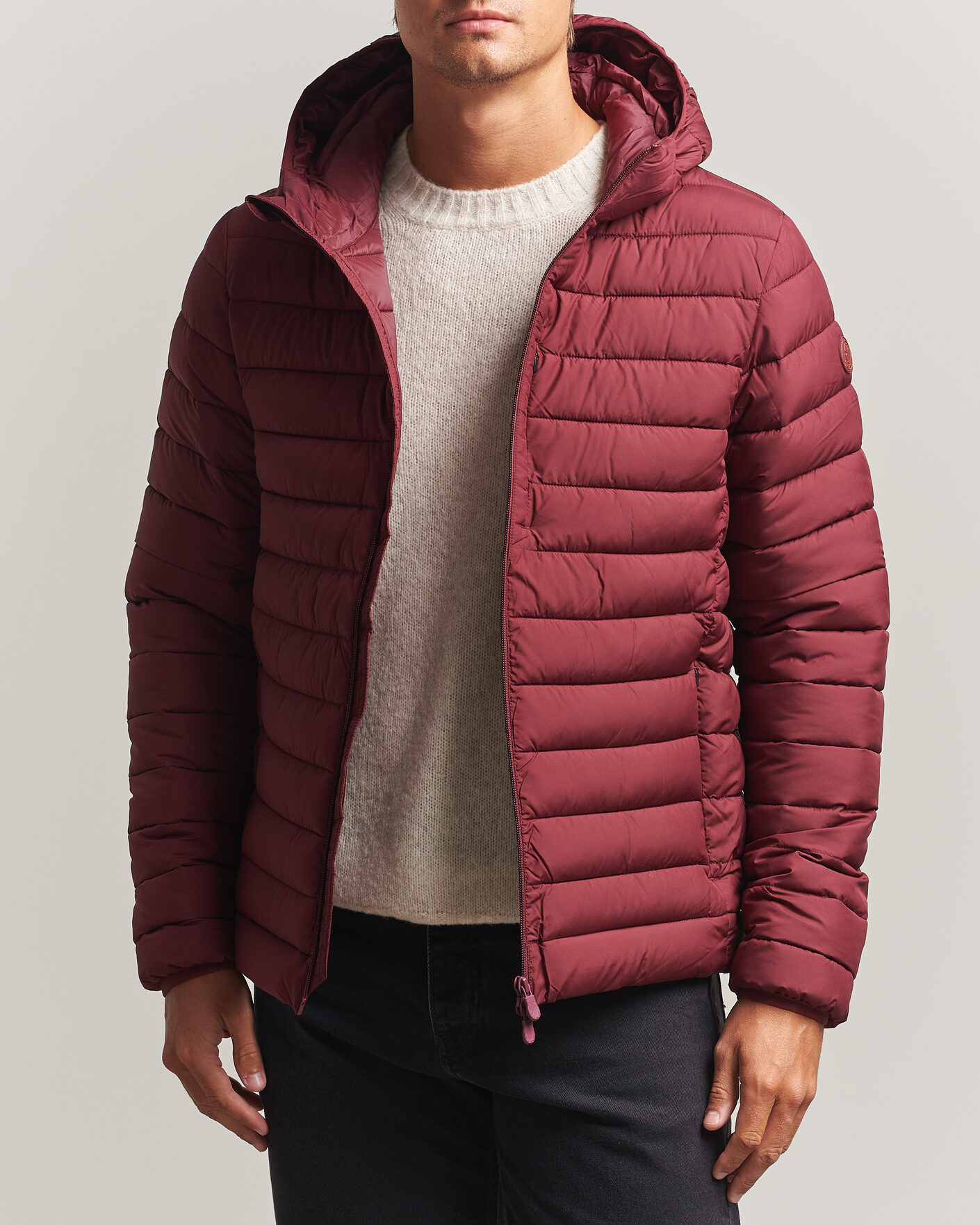 Herren | Jacken | Save The Duck | Juncus Matt Lightweight Hood Jacket Wine Red