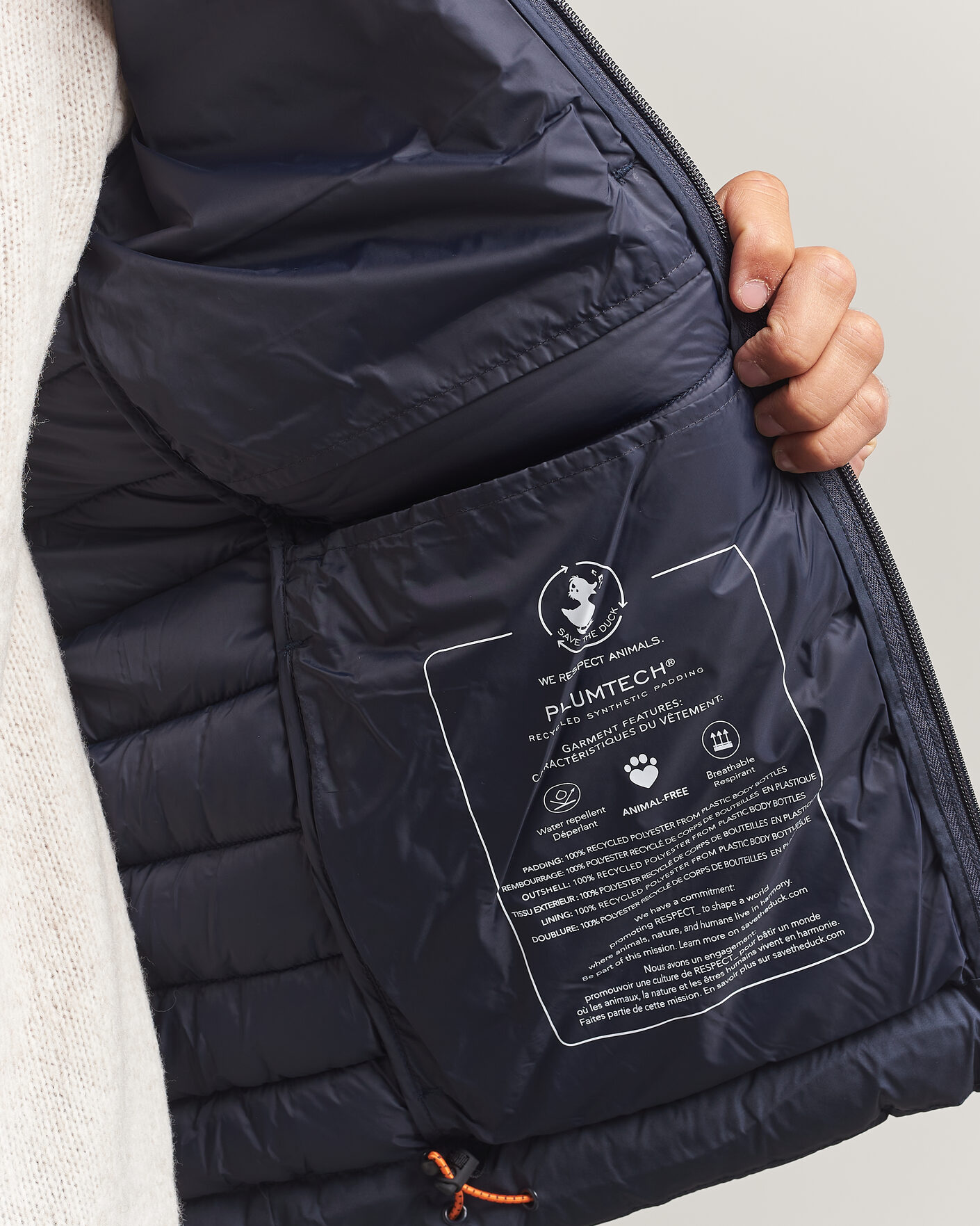 Herren | Jacken | Save The Duck | Juncus Matt Lightweight Hood Jacket Blue Black