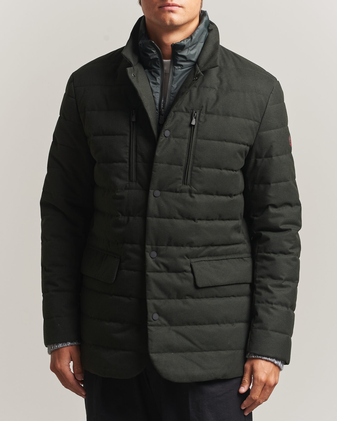 Herren | Jacken | Save The Duck | Felipe Padded Flannel Jacket Green Black