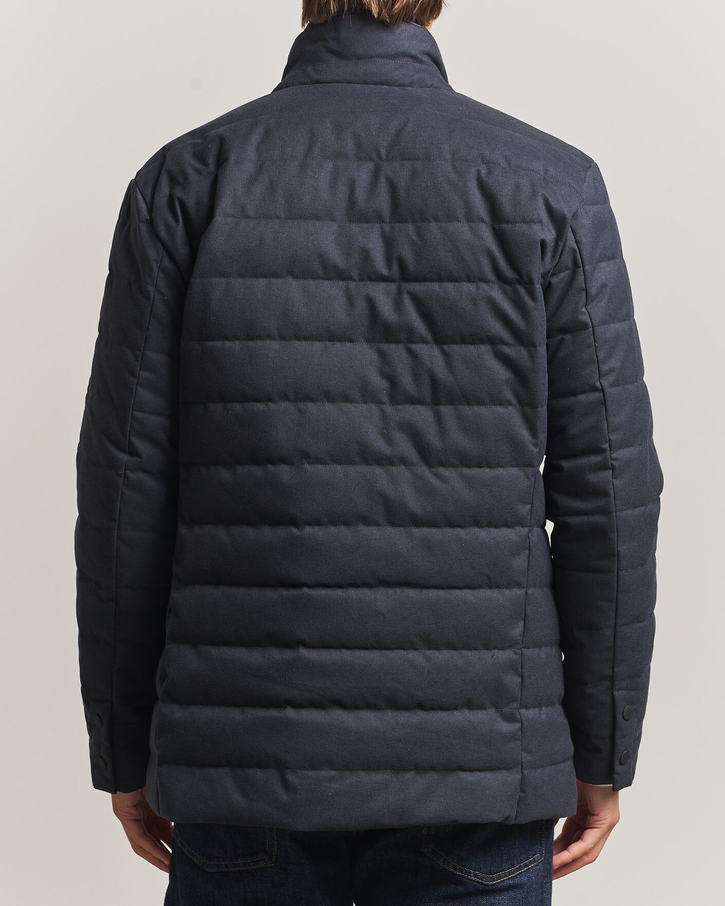 Herren | Jacken | Save The Duck | Felipe Padded Flannel Jacket Navy Blue