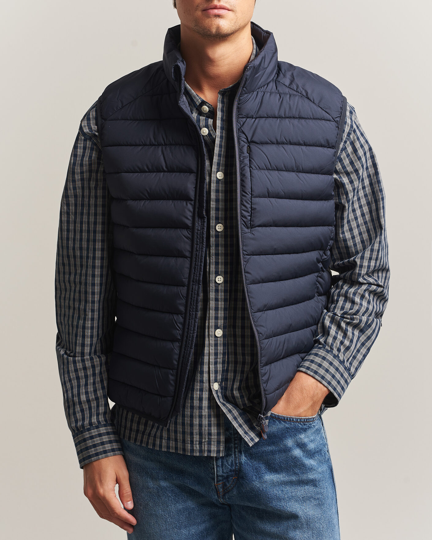 Herren | Westen | Save The Duck | Rhus Matt Lightweight Vest Blue Black